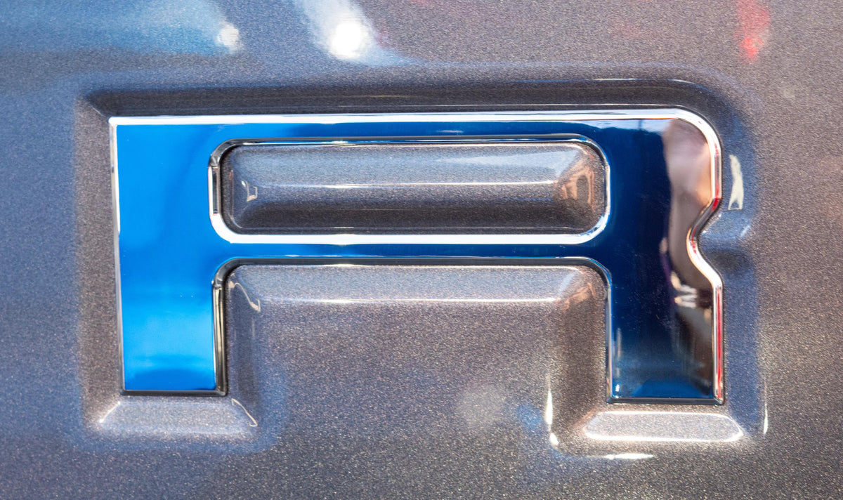 Chrome Raised Tailgate Insert Letters Tailgate Letters Insert Plastic ABS Badge Fits 2019-2023 Ford Ranger Tailgate