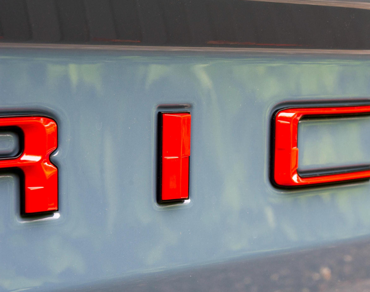 Red on Black Fits 2022-2025 Ford Maverick Tailgate Letters ABS Plastic Insert Decals - Durable Raised Badge Kit
