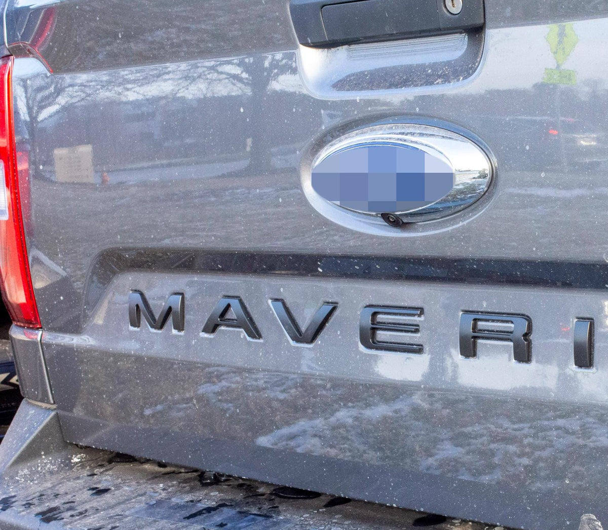 Matte Black 0.3in Raised Badges Fits 2022-2025 Ford Maverick Tailgate Letters ABS Plastic Insert Decals - Durable Raised Badge Kit