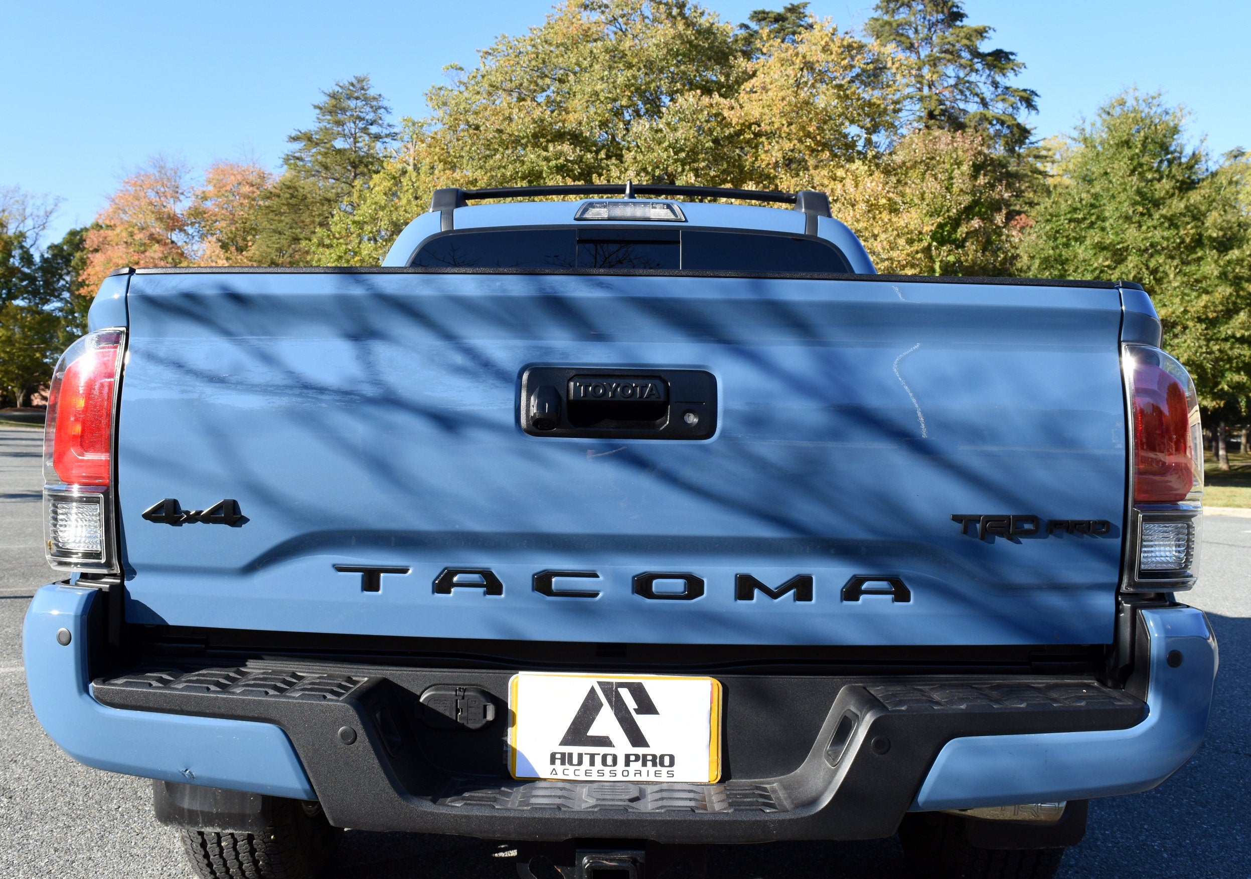 Domed Tailgate Letters compatible with Toyota Tacoma 2016-2021 Raised 3D Domed Sticker Inserts