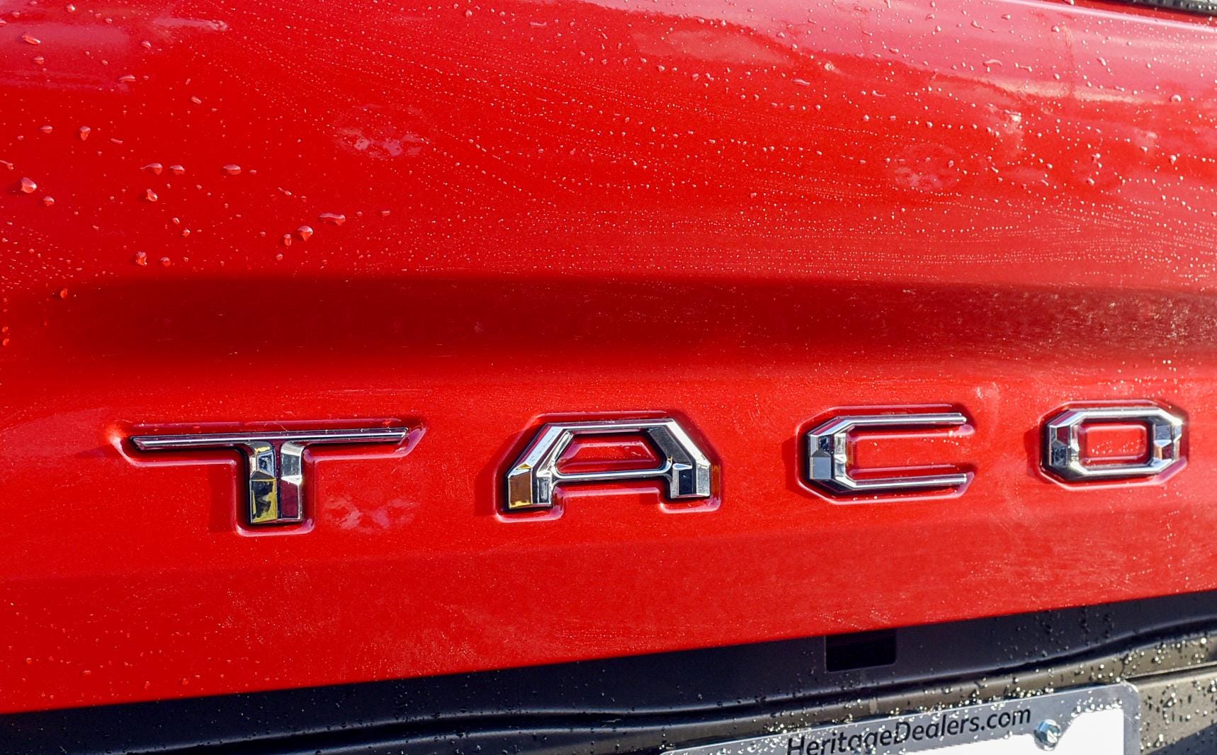 Chrome with Black Outline Raised Tailgate Insert Letters Tailgate Letters Insert Plastic ABS Badge Fits 2016-2023 Toyota Tacoma