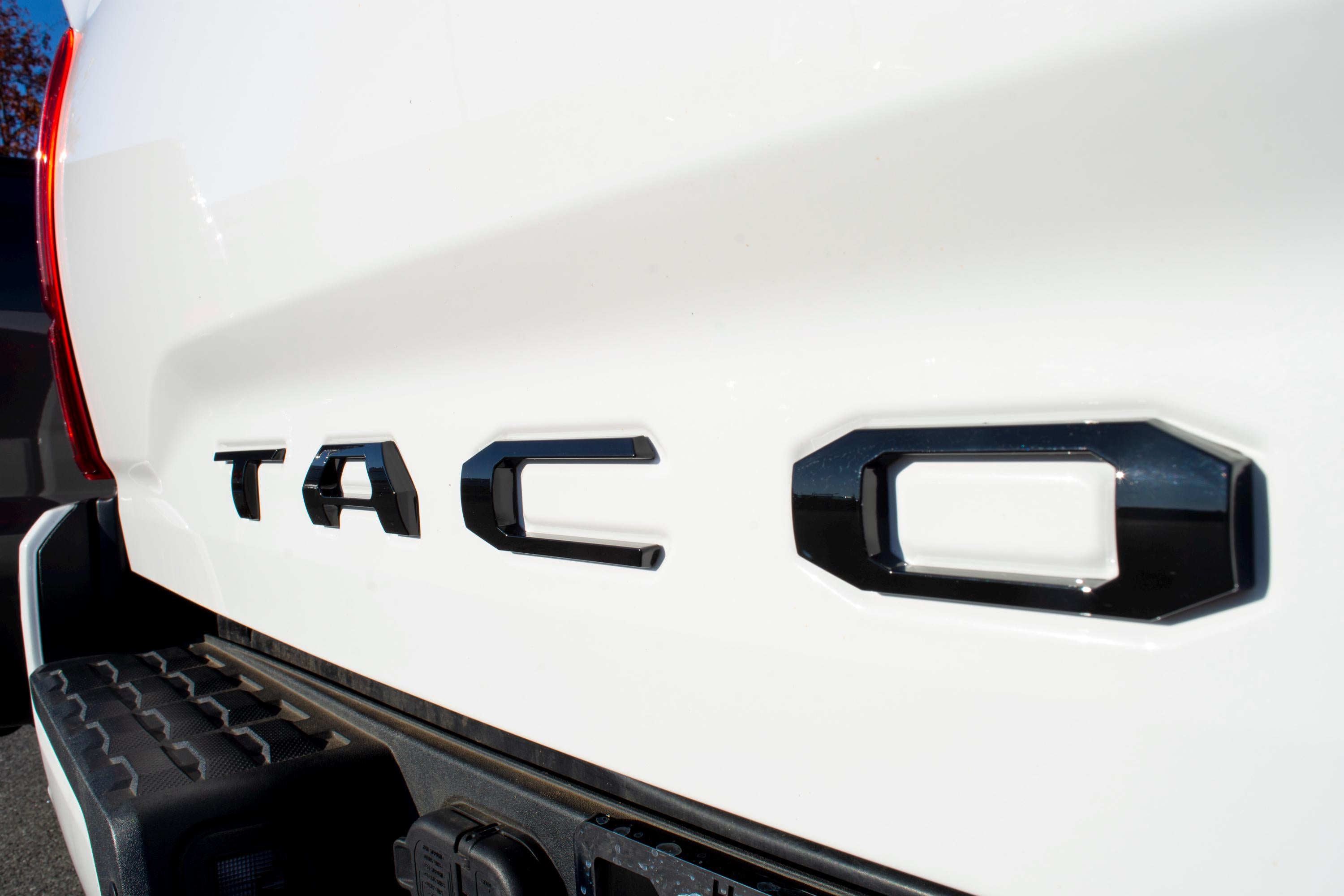 Gloss Black Raised Tailgate Insert Letters Tailgate Letters Insert Plastic ABS Badge Fits 2016-2023 Toyota Tacoma