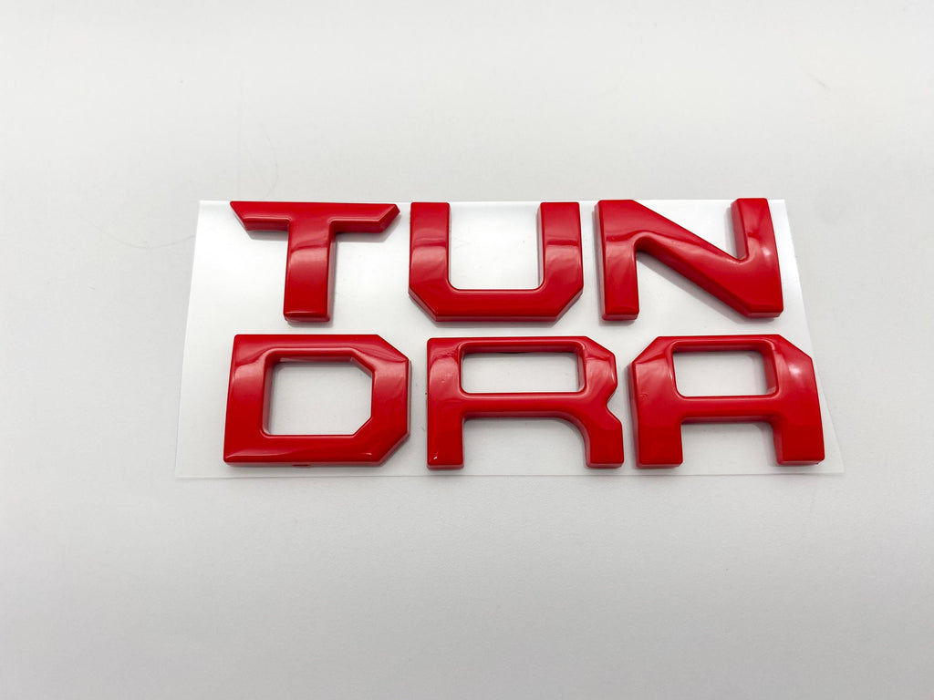 Red Premium 3D Dashboard glovebox glove box letters for 2022-2024 Tundra