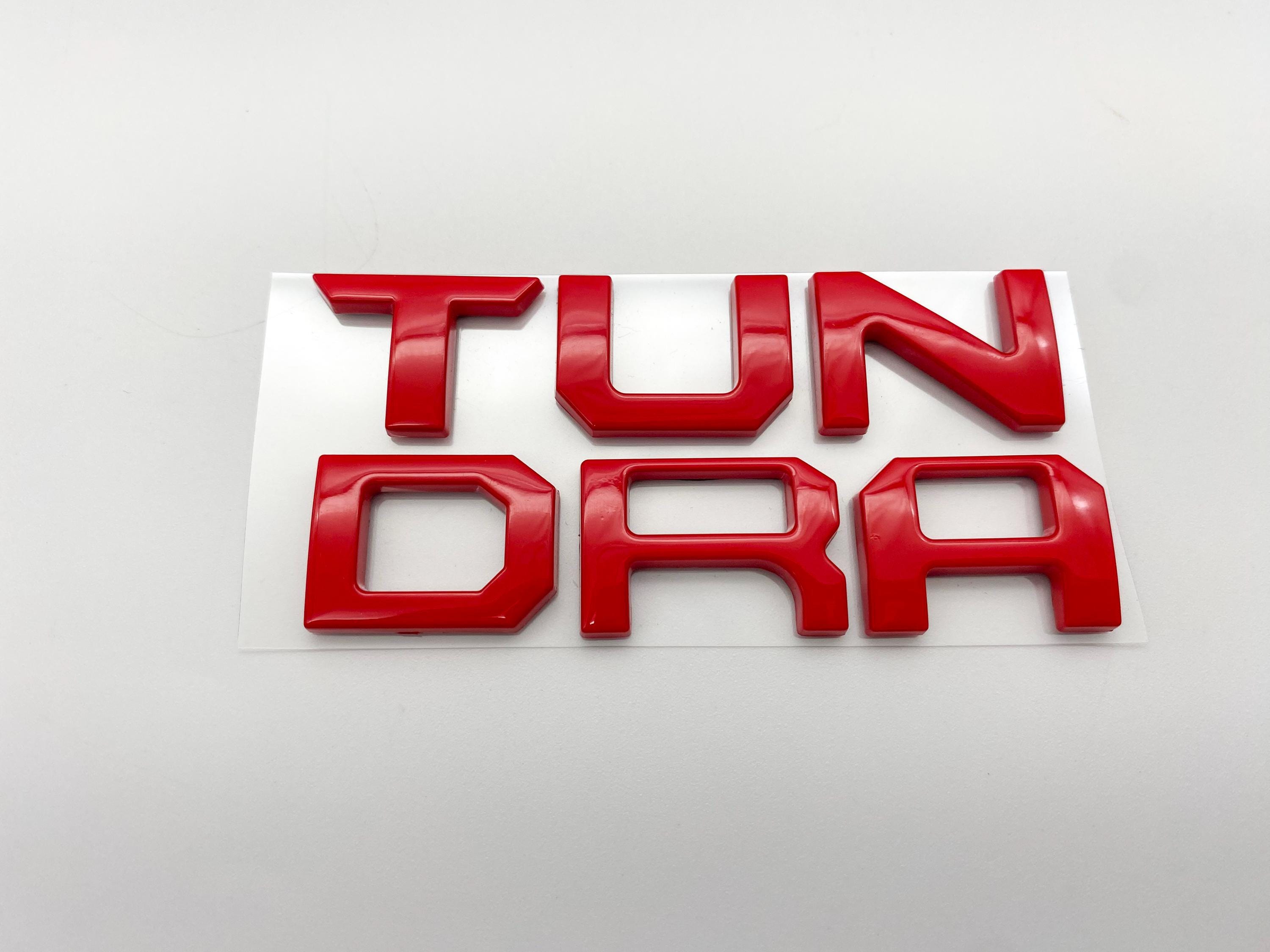 Red Premium 3D Dashboard glovebox glove box letters for 2022-2024 Tundra