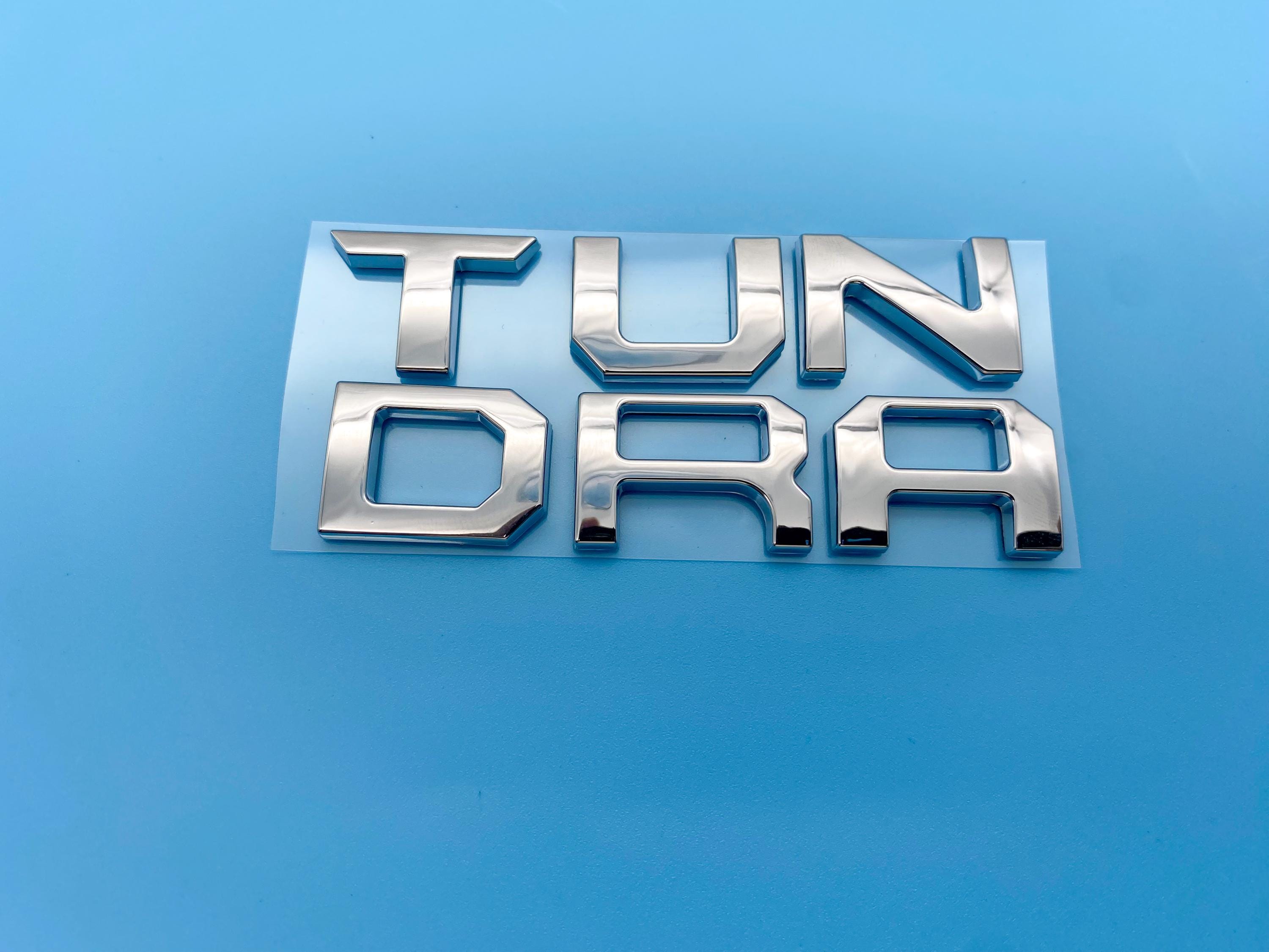 Chrome Premium 3D Dashboard glovebox glove box letters for 2022-2024 Tundra