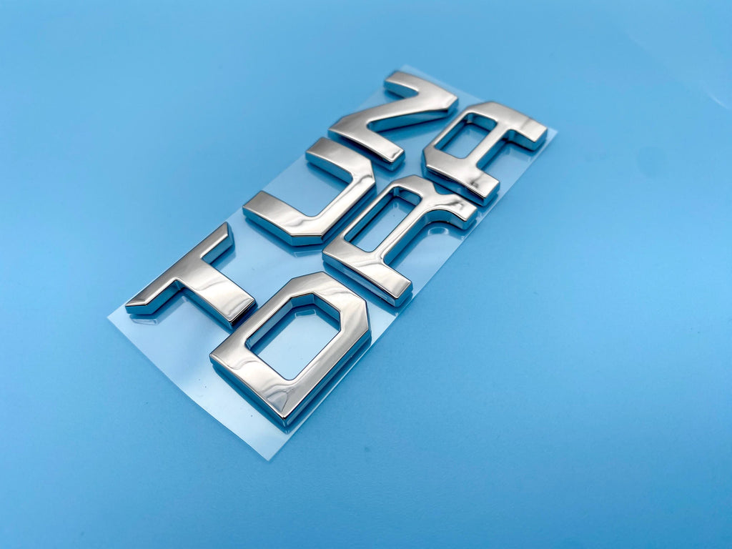 Chrome Premium 3D Dashboard glovebox glove box letters for 2022-2024 Tundra