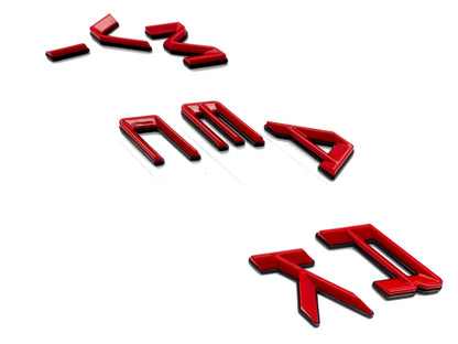 Red Black Hood letters Fits Ford Maverick Hood ABS Decals Made With Premium Plastic 2022-2024 Maverick Decals Insert Letters Sticker