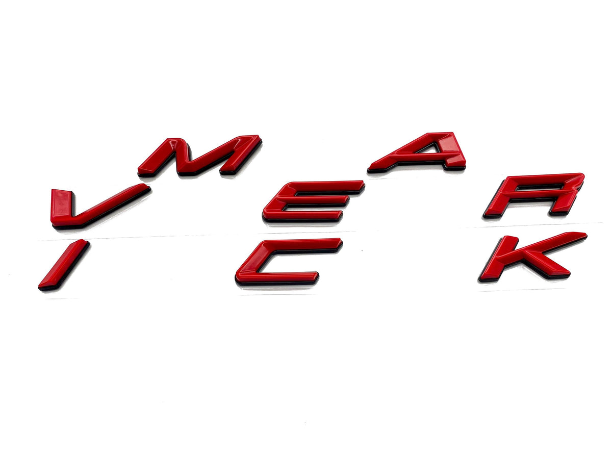 Red Black Hood letters Fits Ford Maverick Hood ABS Decals Made With Premium Plastic 2022-2024 Maverick Decals Insert Letters Sticker