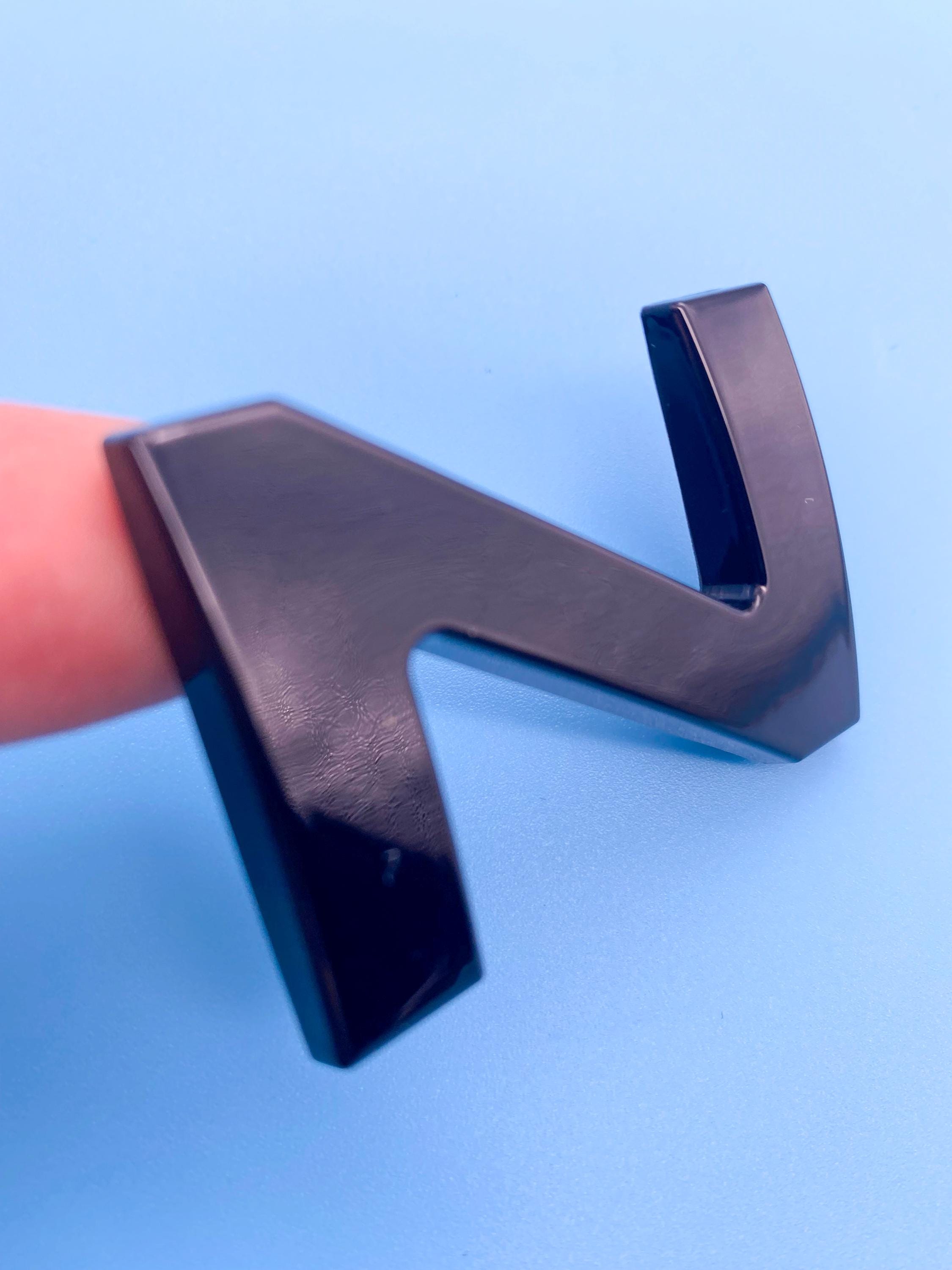 Gloss Black Premium 3D color matched Letters for 2022-2024 Tundra Front Bumper