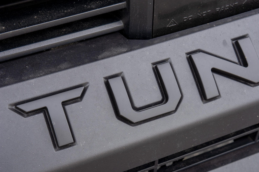 Matte Black Premium 3D color matched Letters for 2022-2024 Tundra Front Bumper
