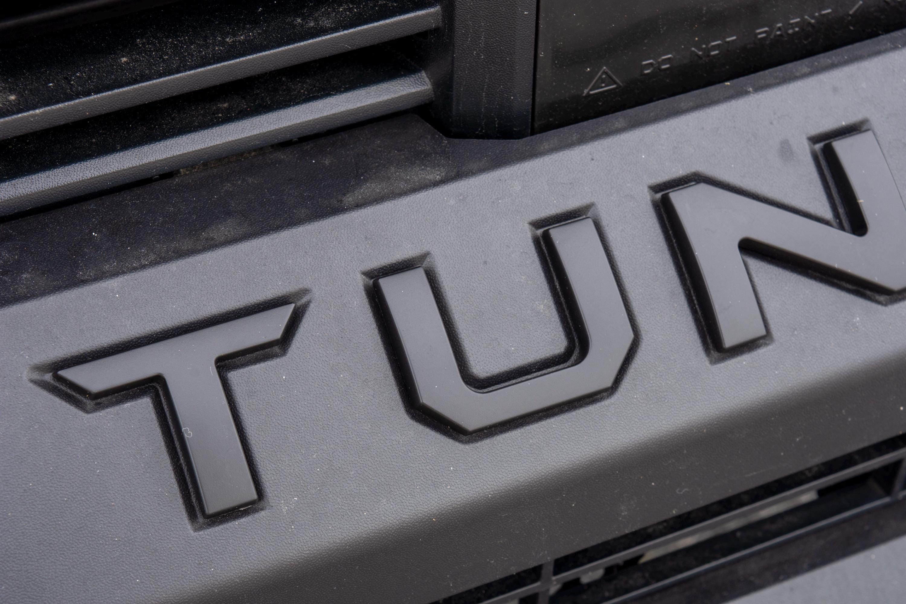Matte Black Premium 3D color matched Letters for 2022-2024 Tundra Front Bumper