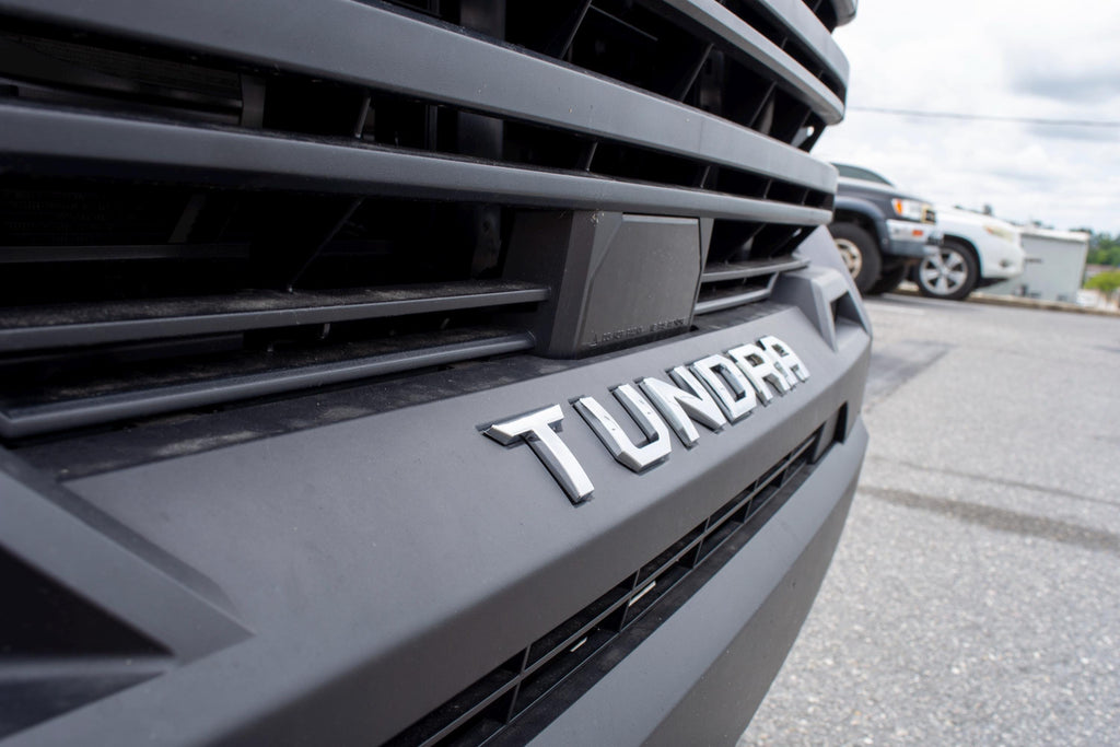 Chrome Premium 3D color matched Letters for 2022-2024 Tundra Front Bumper