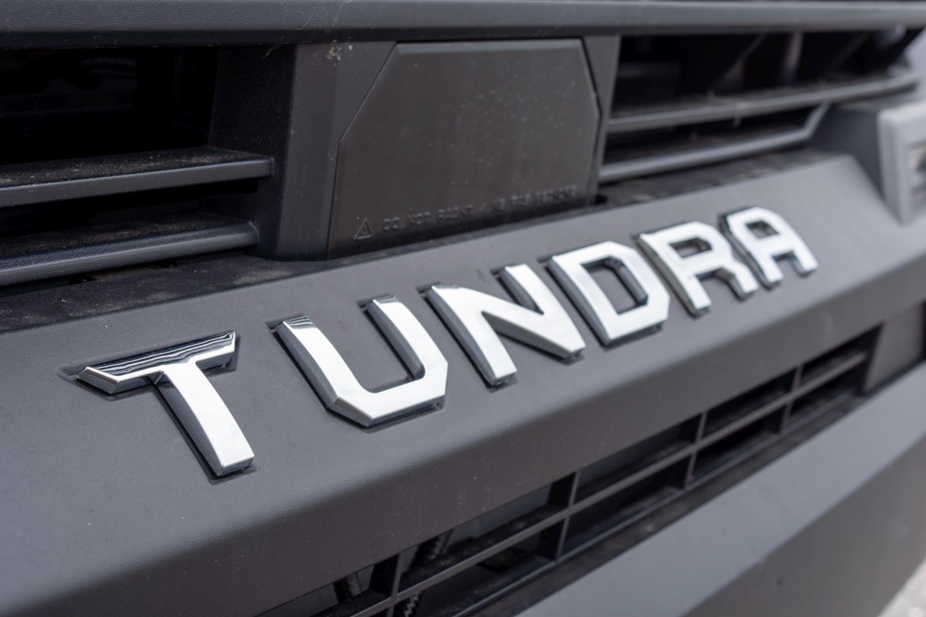 Chrome Premium 3D color matched Letters for 2022-2024 Tundra Front Bumper