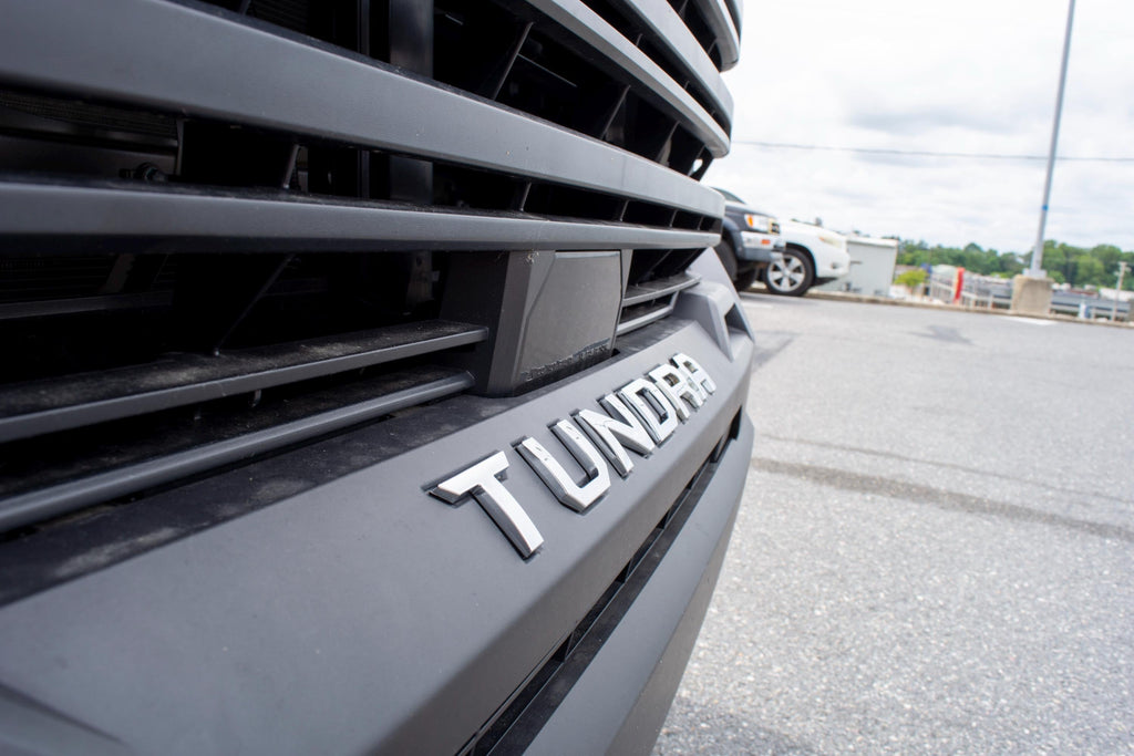 Chrome Premium 3D color matched Letters for 2022-2024 Tundra Front Bumper
