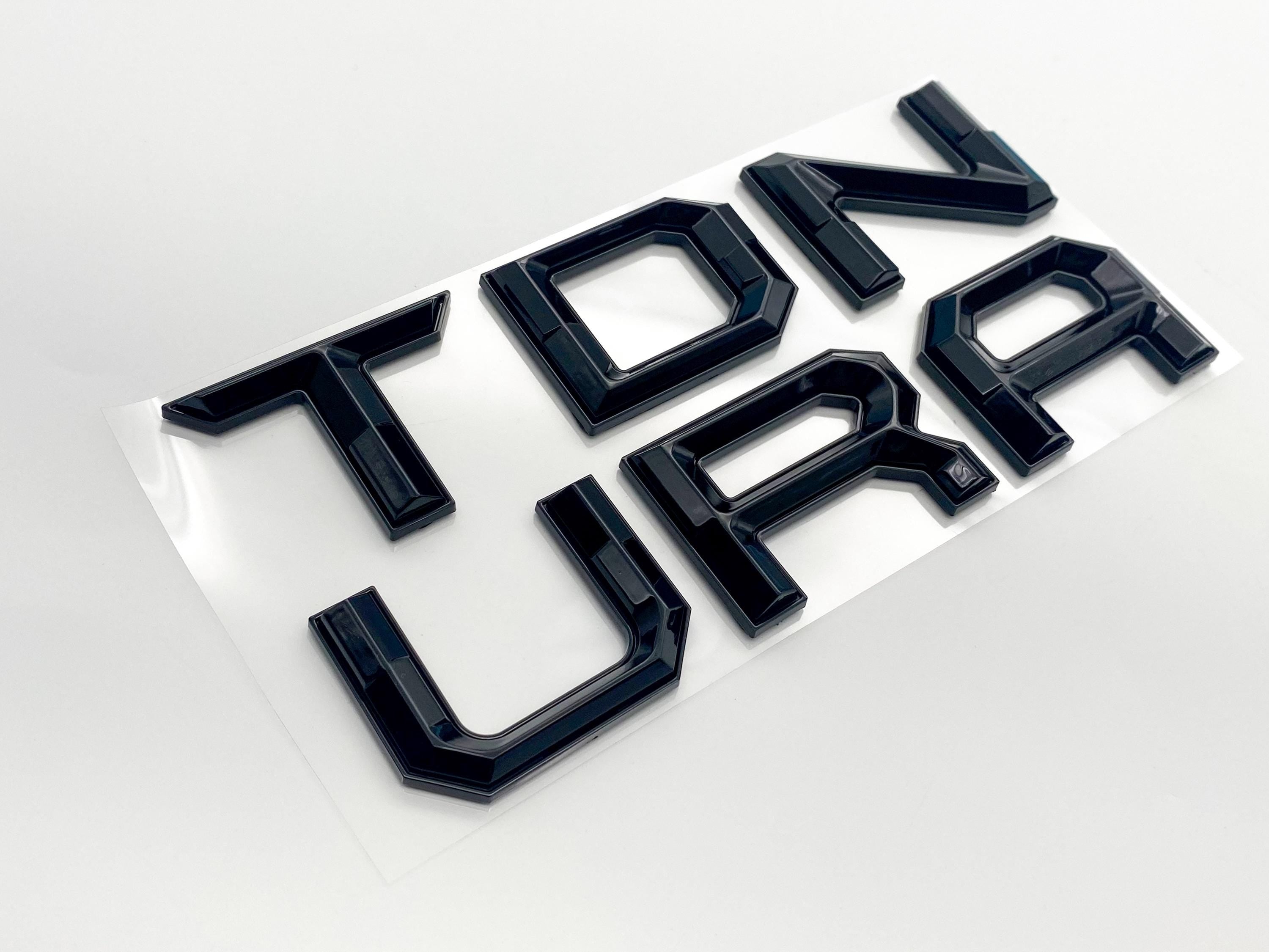 Gloss Black outline Premium 3D color matched Letters for 2022-2024 Tundra Front Bumper