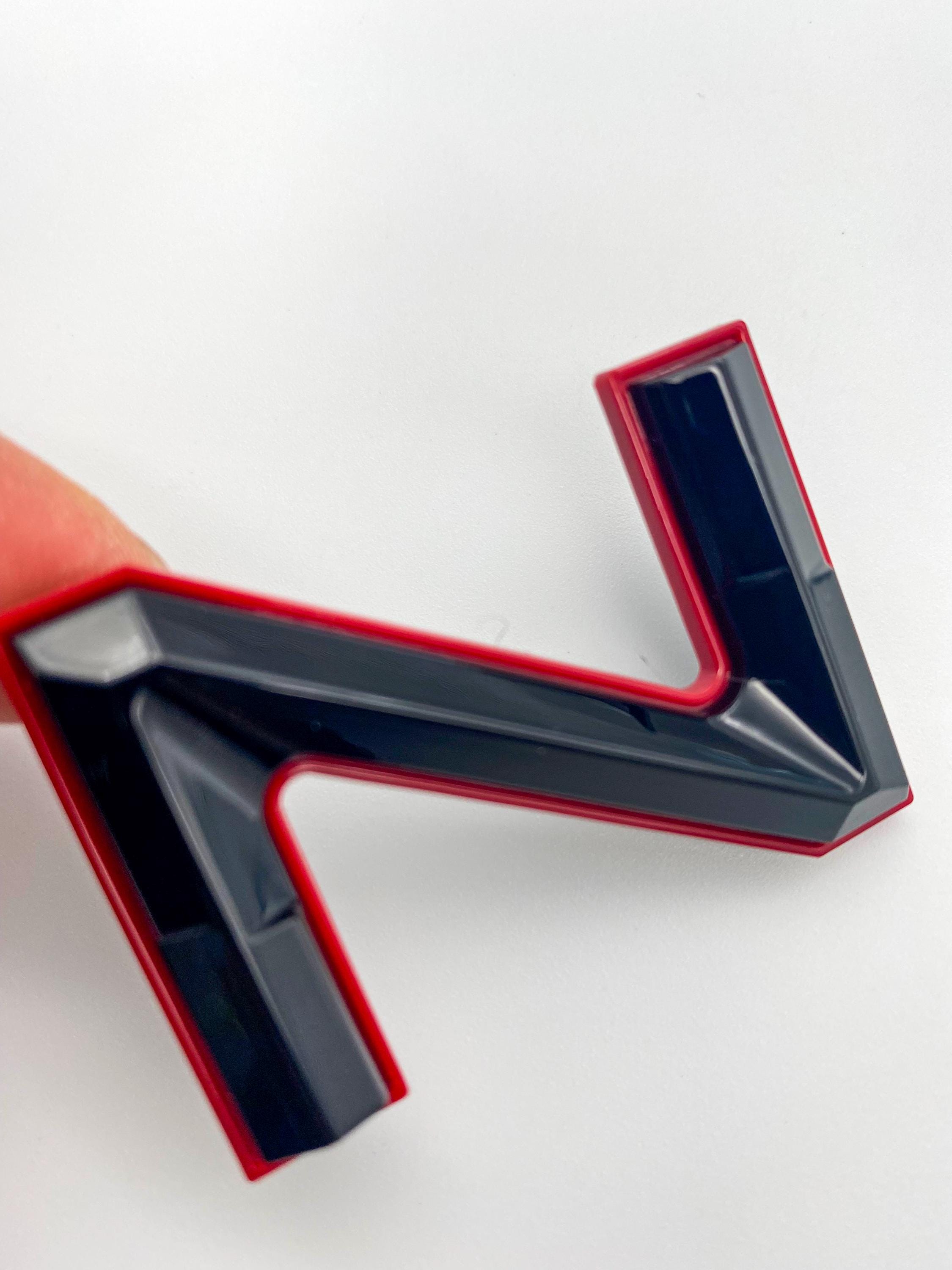 Gloss Black With Red Outline Premium 3D color matched Letters for 2022-2025 Tundra Rear tailgate