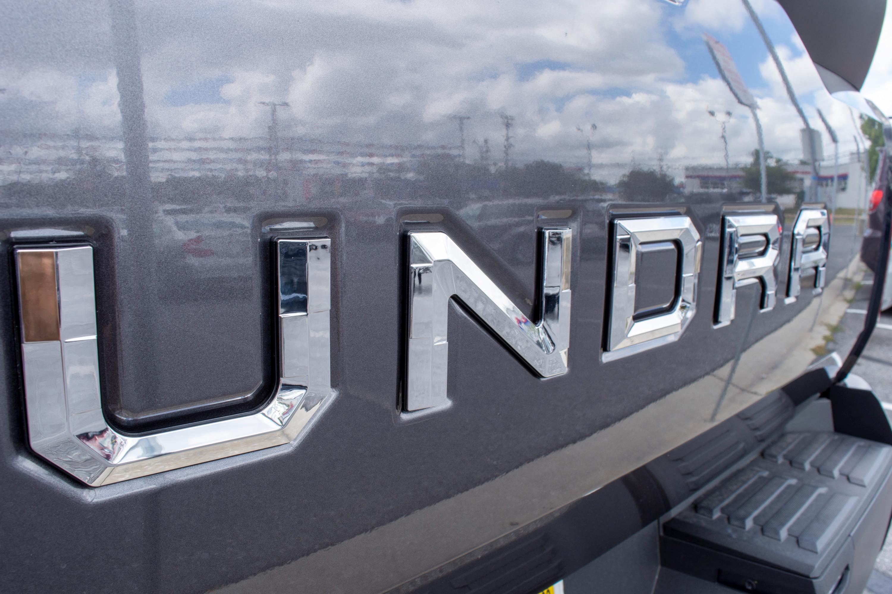 Chrome With Black Outline Premium 3D color matched Letters for 2022-2024 Tundra Front Bumper