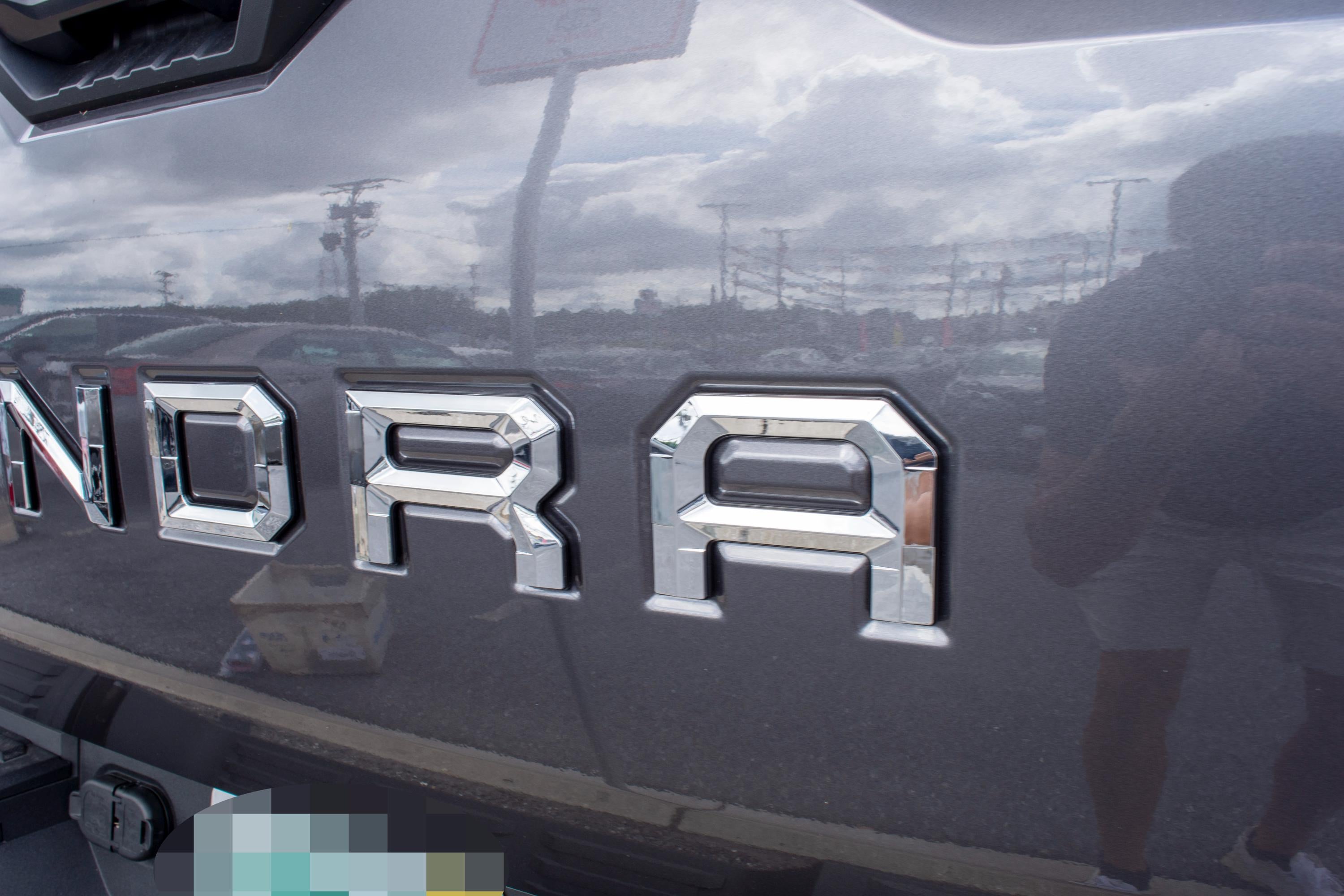 Chrome With Black Outline Premium 3D color matched Letters for 2022-2024 Tundra Front Bumper