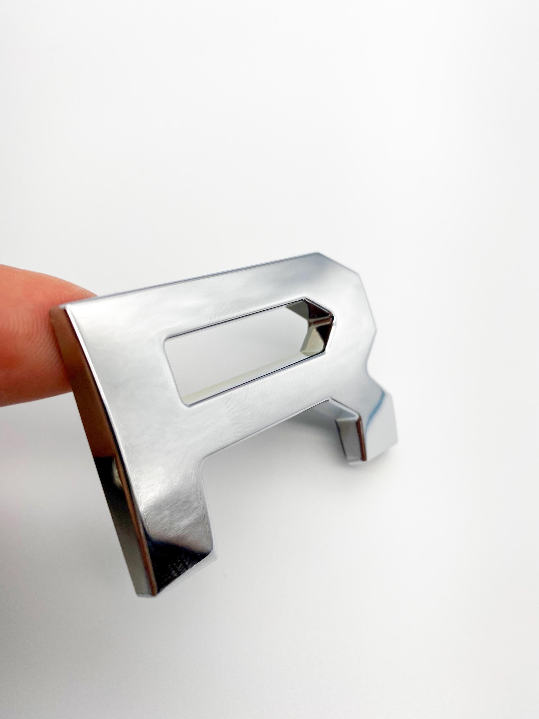 Chrome Premium 3D color matched Letters for 2022-2024 Tundra Front Bumper