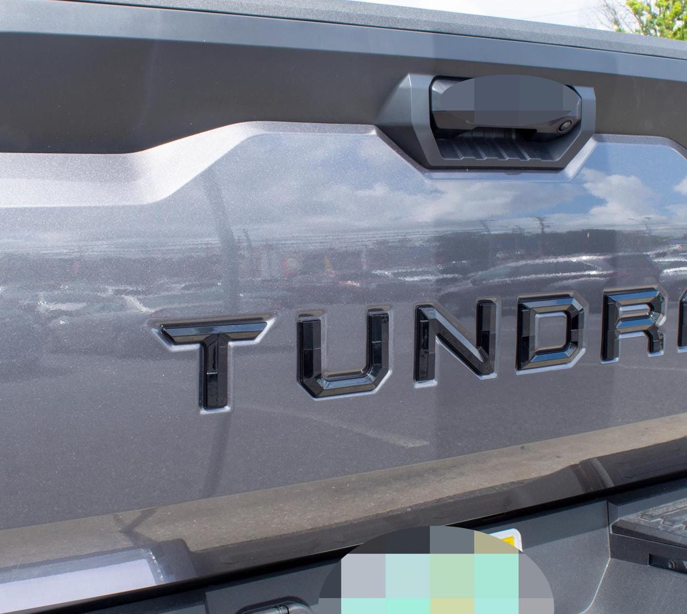 Gloss Black Premium 3D color matched Letters for 2022-2024 Tundra Front Bumper