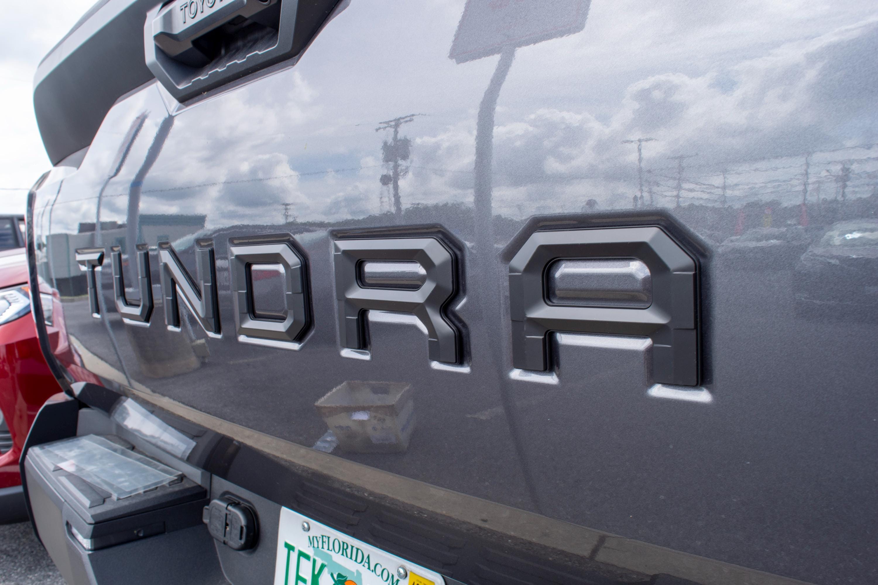 Matte Black Premium 3D color matched Letters for 2022-2024 Tundra Rear tailgate