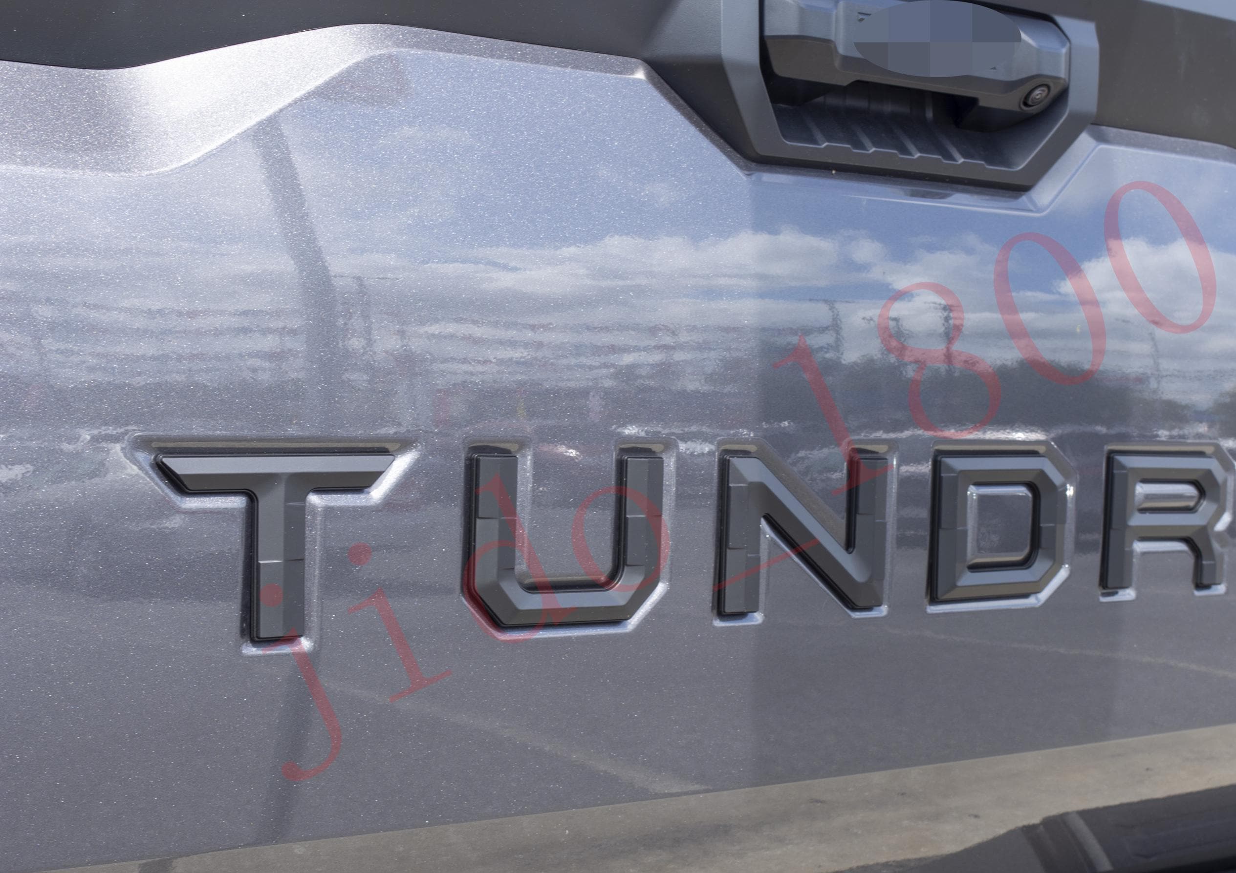 Matte Black Premium 3D color matched Letters for 2022-2024 Tundra Rear tailgate