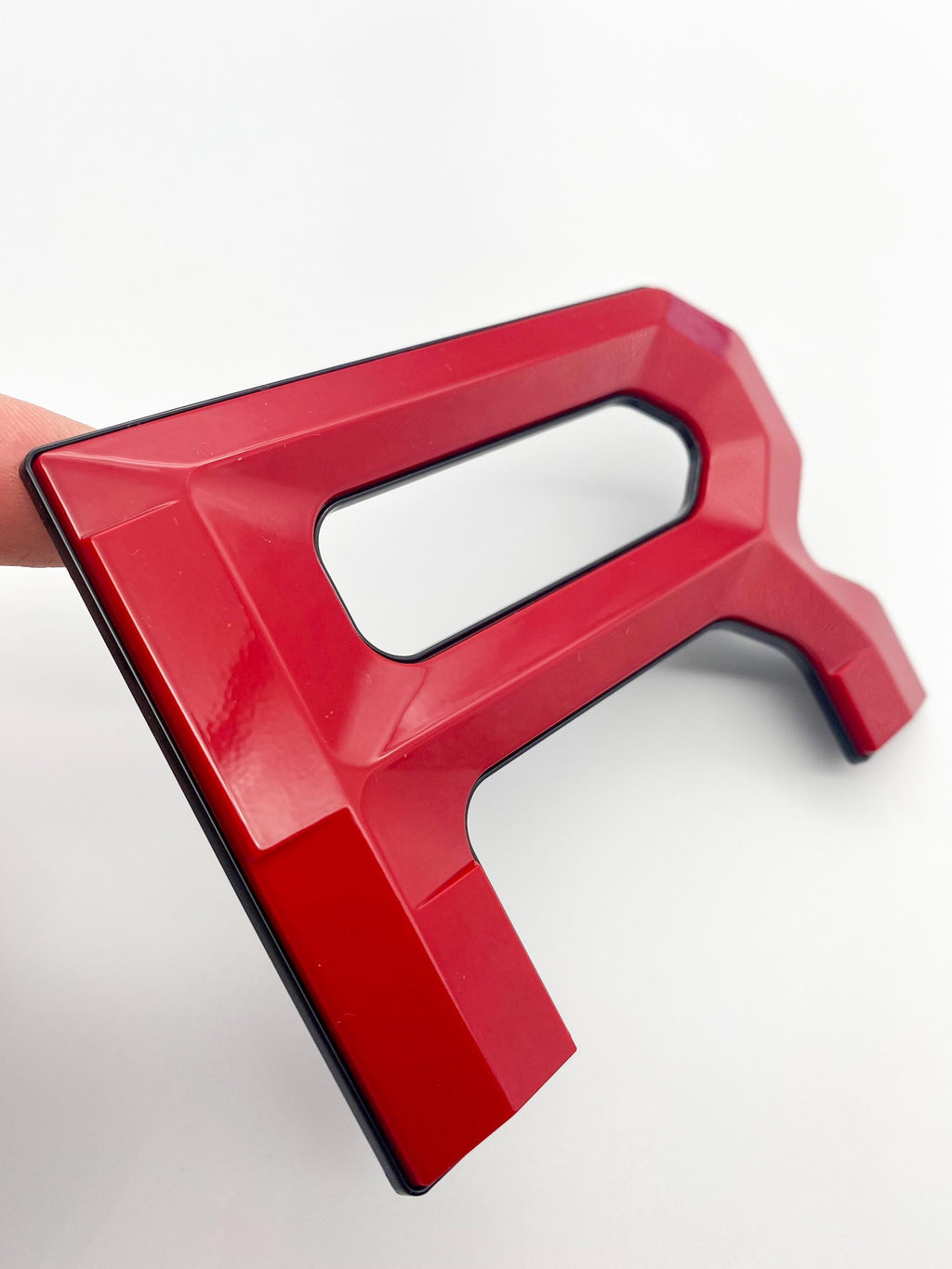 Gloss Red With Black Outline Premium 3D color matched Letters for 2022-2024 Tundra Front Bumper