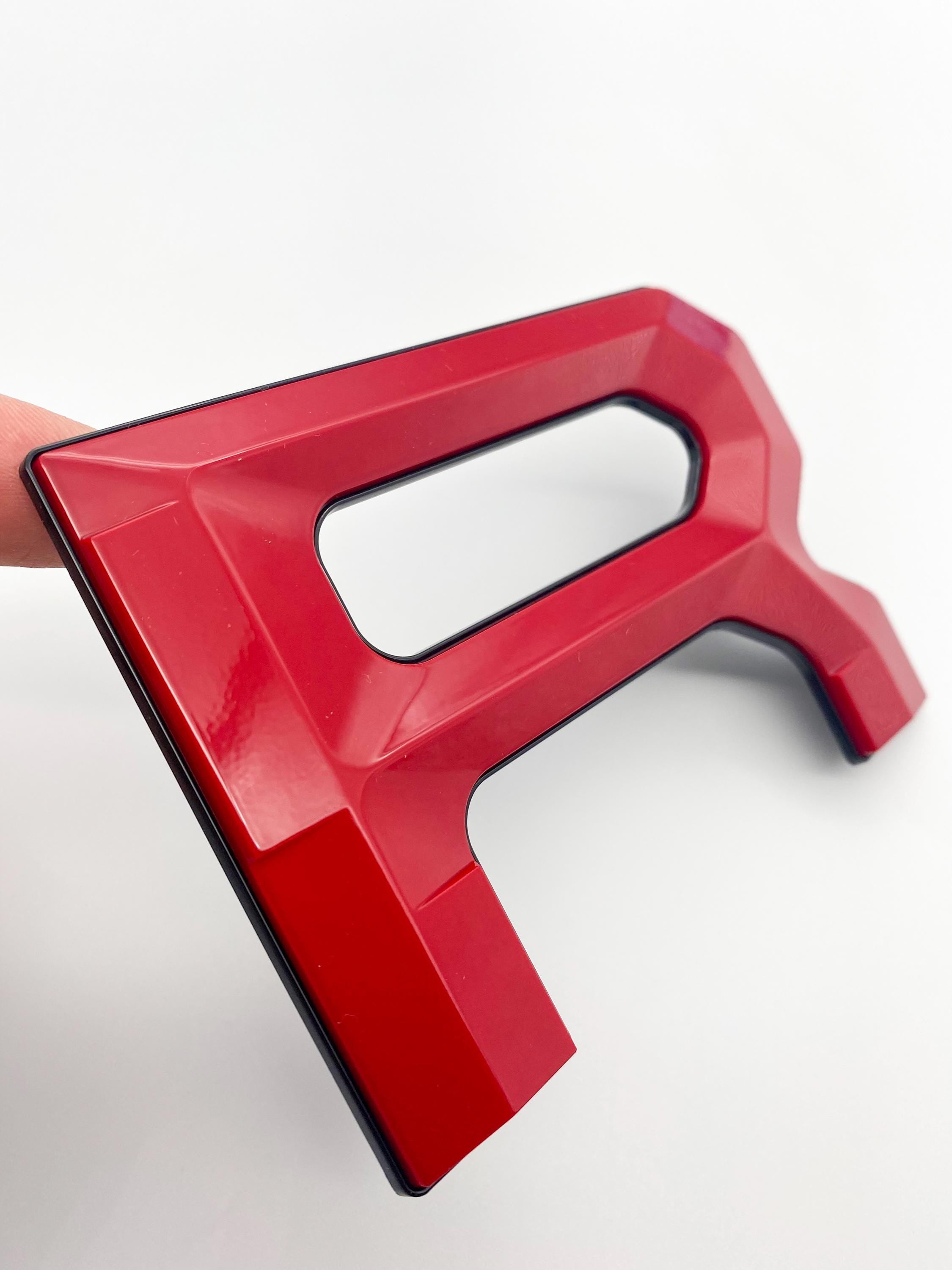 Gloss Red With Black Outline Premium 3D color matched Letters for 2022-2024 Tundra Front Bumper