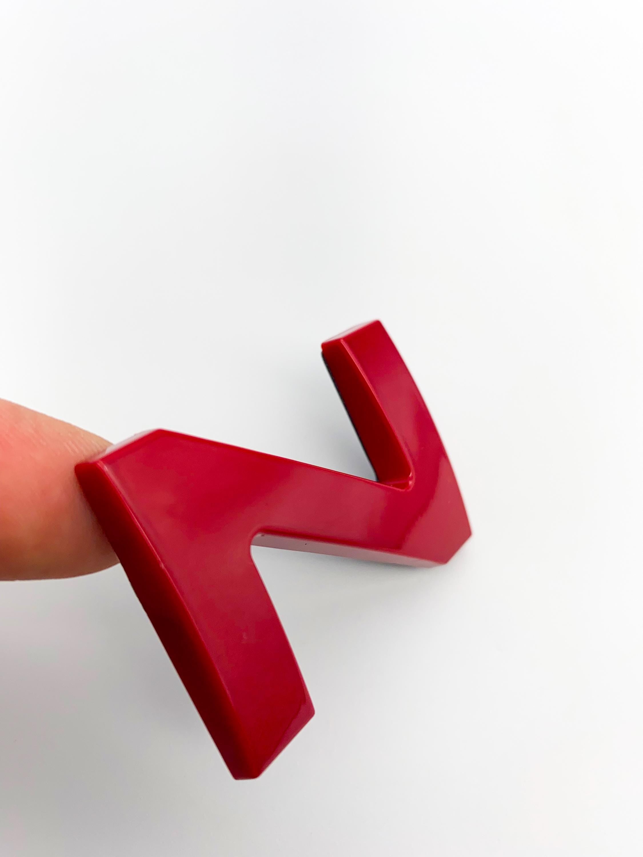 Rear Gloss Red Premium 3D color matched Letters for 2022-2024 Tundra Rear Bumper