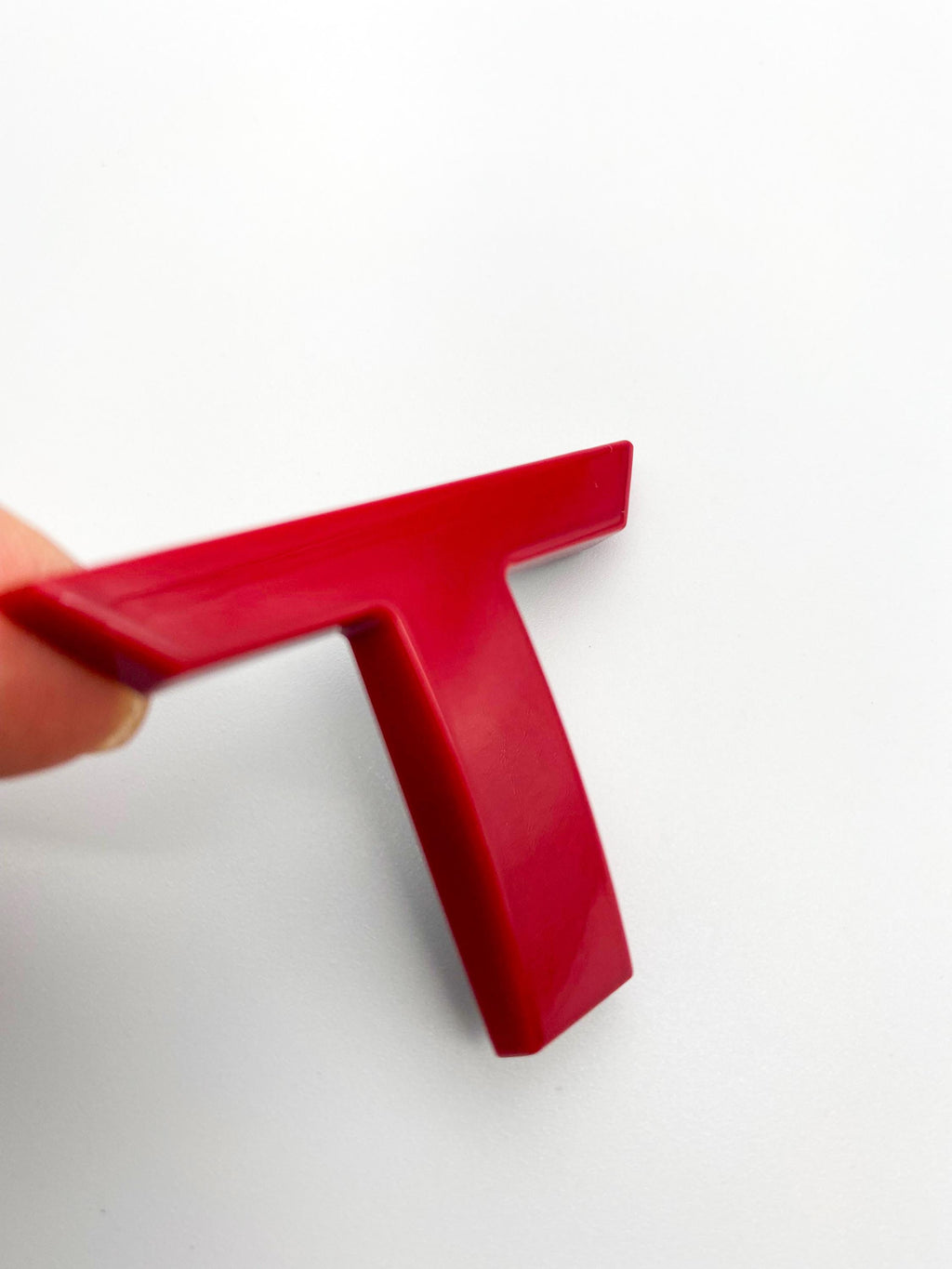 Rear Gloss Red Premium 3D color matched Letters for 2022-2024 Tundra Rear Bumper