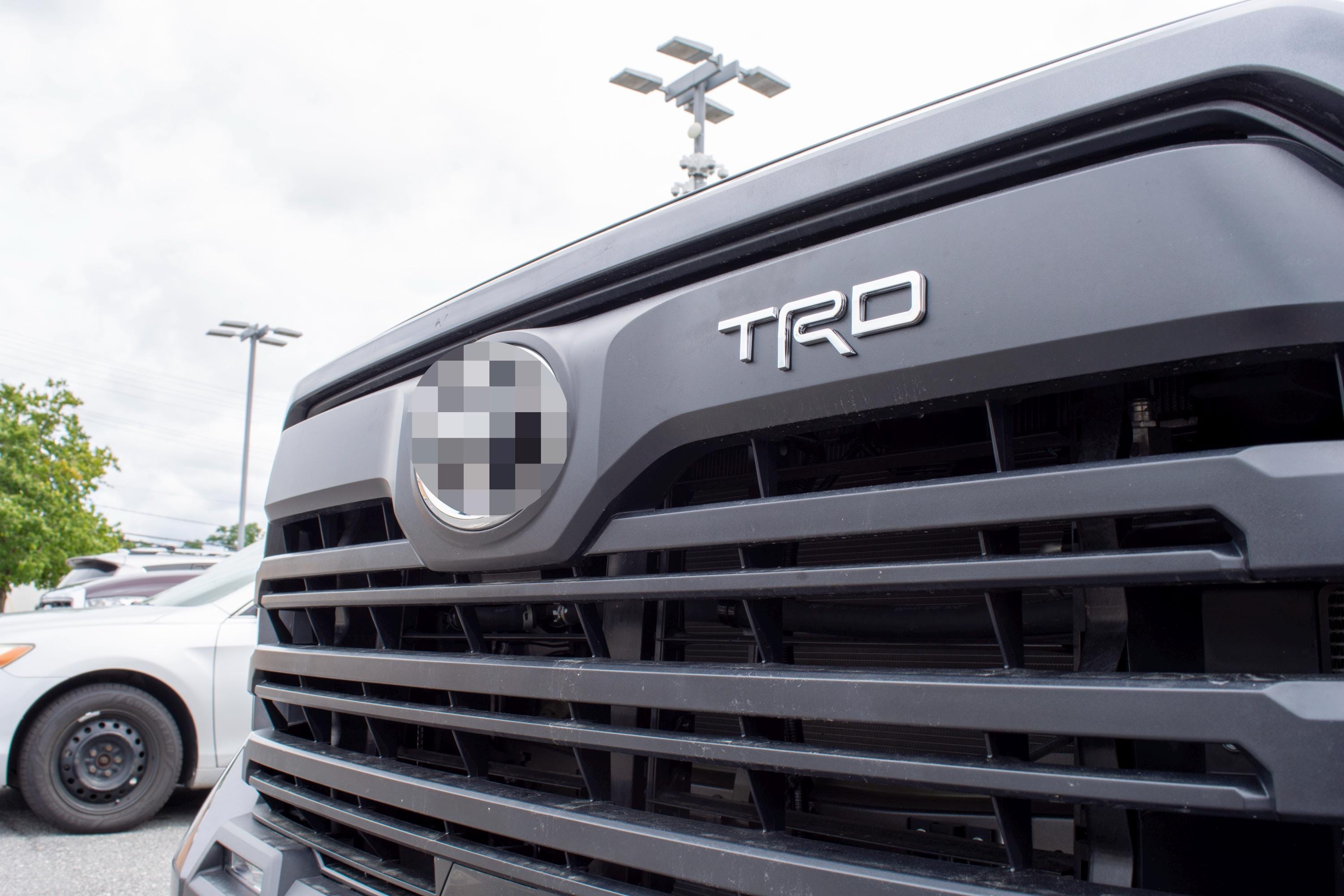 Chrome Fit 2022-2024 Toyota Tundra "TRD" FRONT Grill Decal Inlay Set