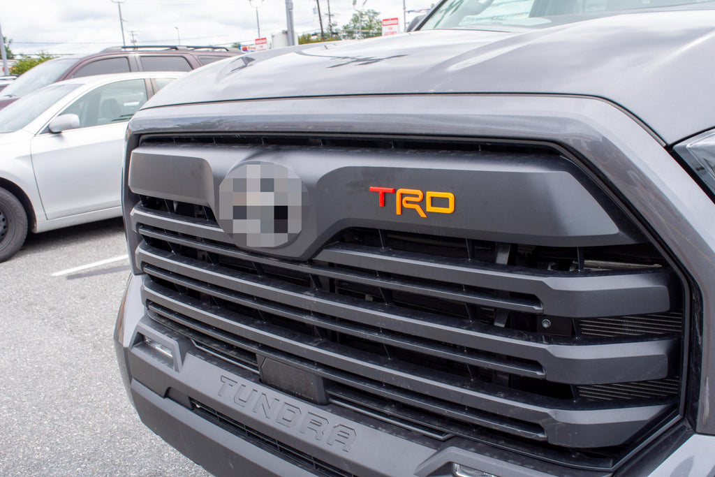 Heritage emblems Fit 2022-2024 Toyota Tundra "TRD" FRONT Grill Decal Inlay Set