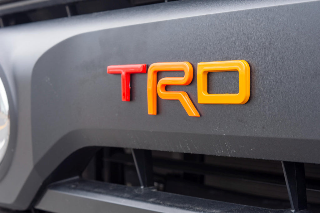 Heritage emblems Fit 2022-2024 Toyota Tundra "TRD" FRONT Grill Decal Inlay Set