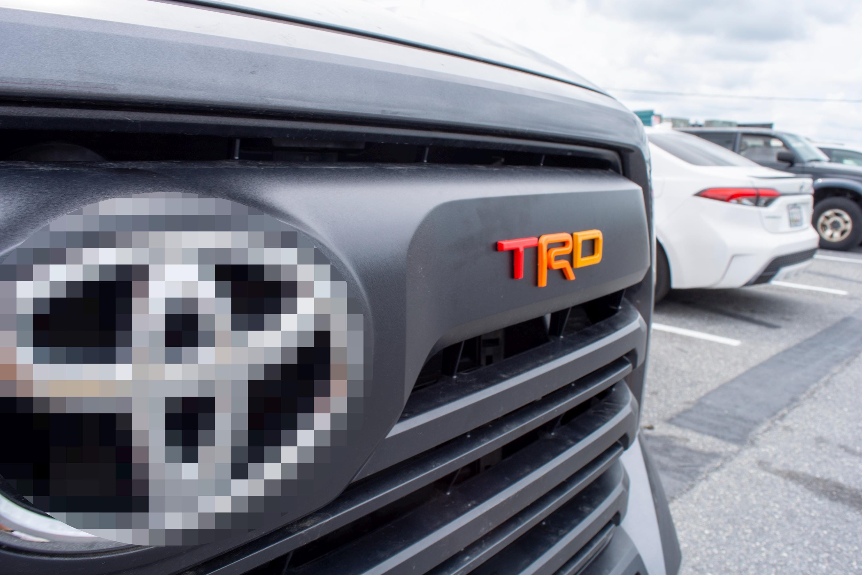 Heritage emblems Fit 2022-2024 Toyota Tundra "TRD" FRONT Grill Decal Inlay Set