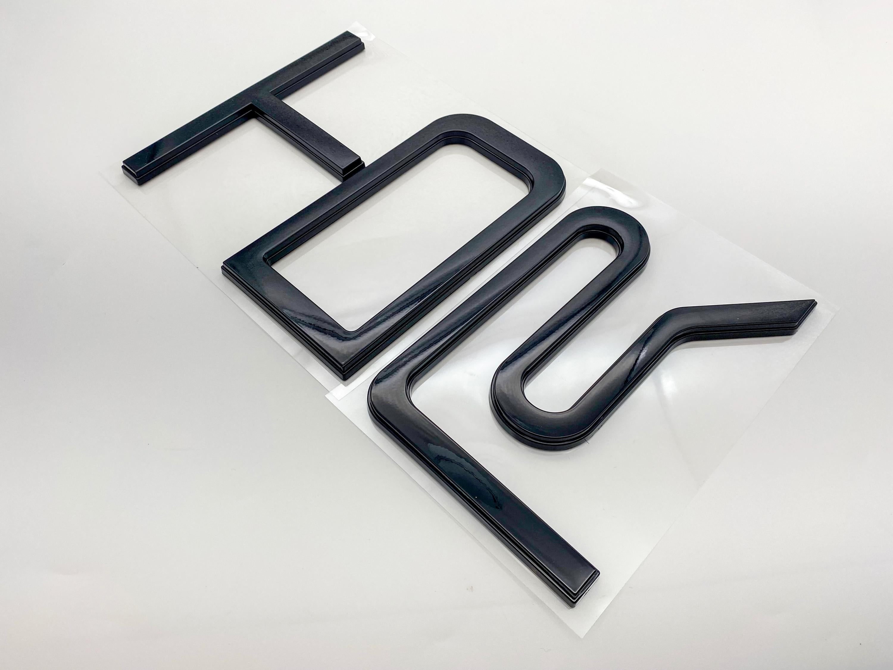 Raised Tailgate Insert Letters Tailgate Letters Insert Plastic ABS Badge Fits 2022+ Tundra TRD Pro Tailgate Decals