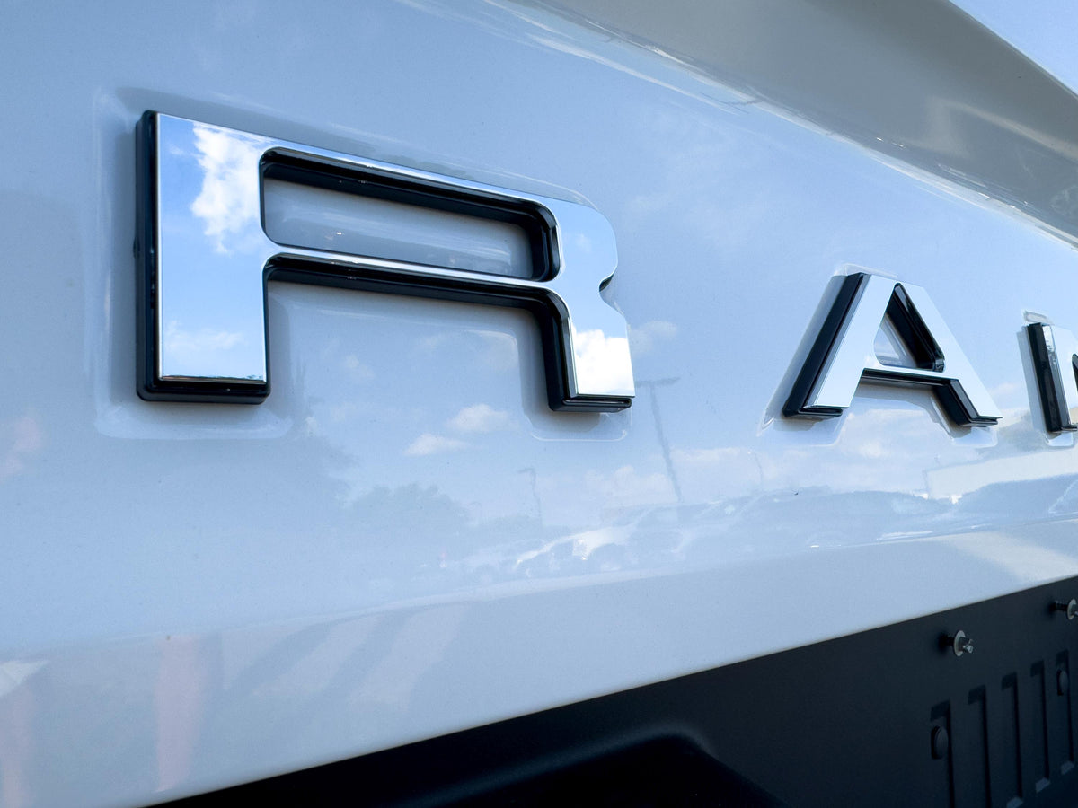 Raised Tailgate Insert Letters Tailgate Letters Insert Plastic ABS Badge Fits 2019-2023 Ford Ranger Tailgate