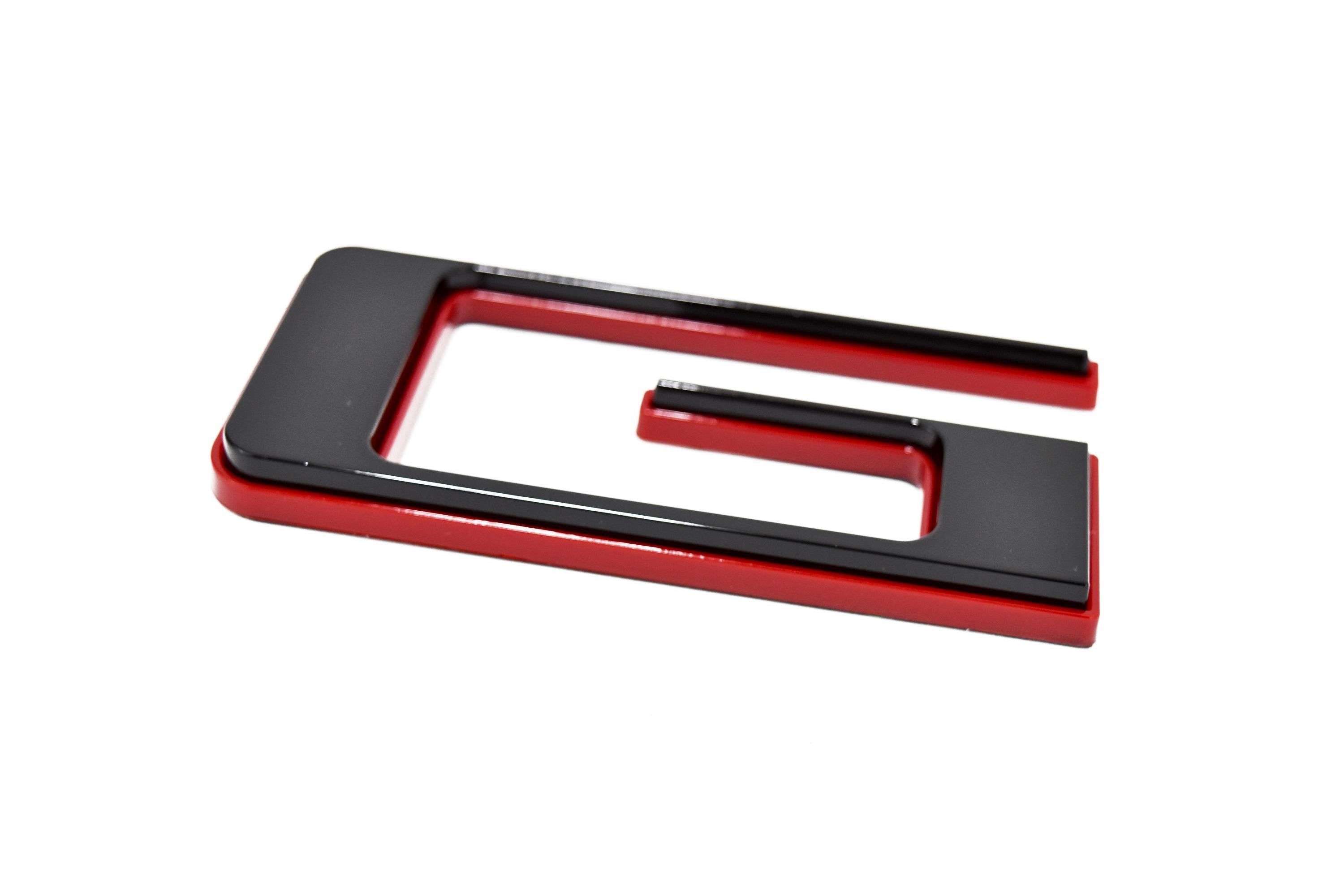 Black with Red Outline Raised Tailgate Insert Letters Tailgate Letters Insert Plastic ABS Badge Fits 2024 and up Ford Ranger Tailgate