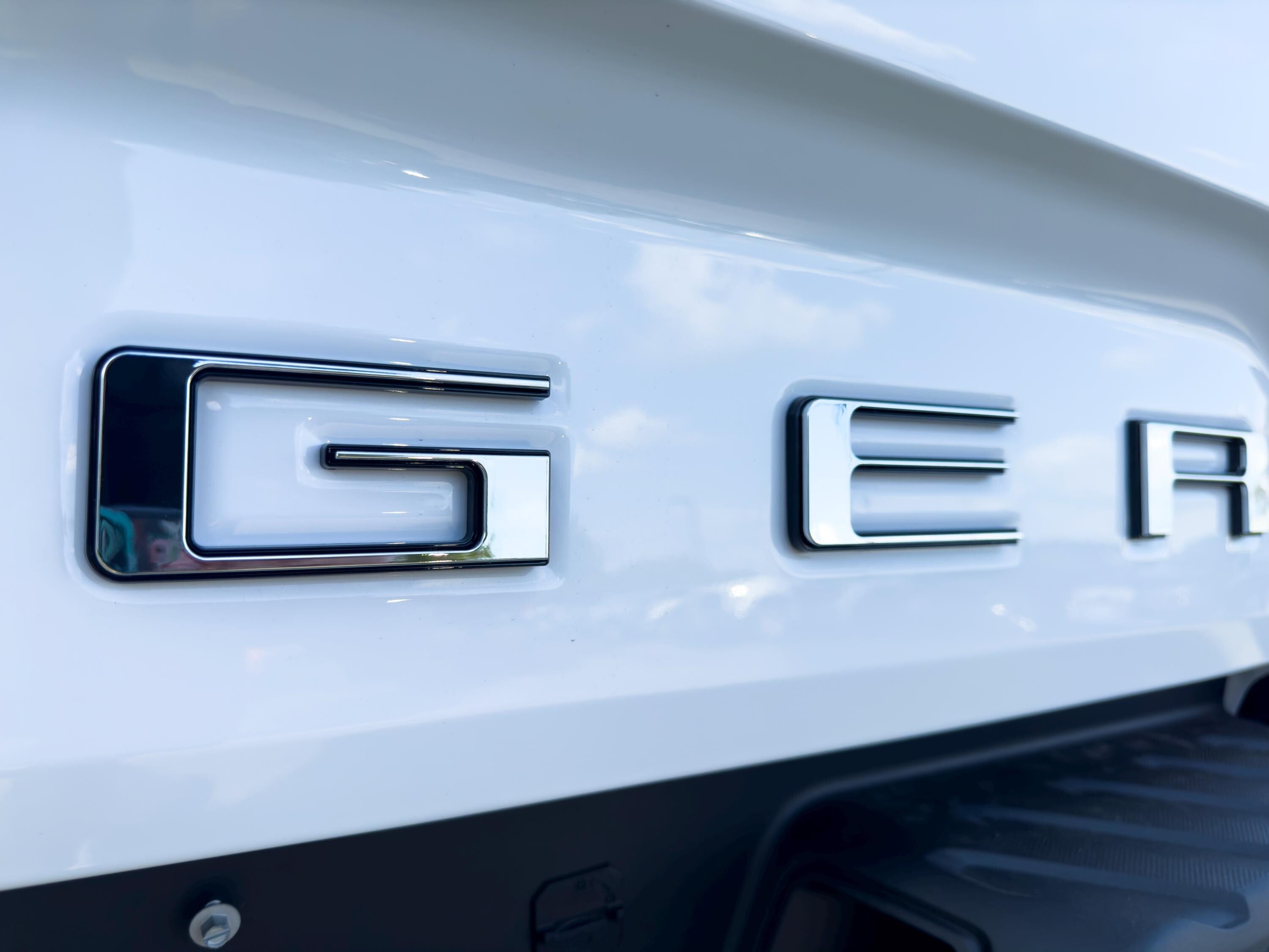 Chrome with Black Outline Raised Tailgate Insert Letters Tailgate Letters Insert Plastic ABS Badge Fits 2024 and up Ford Ranger Tailgate