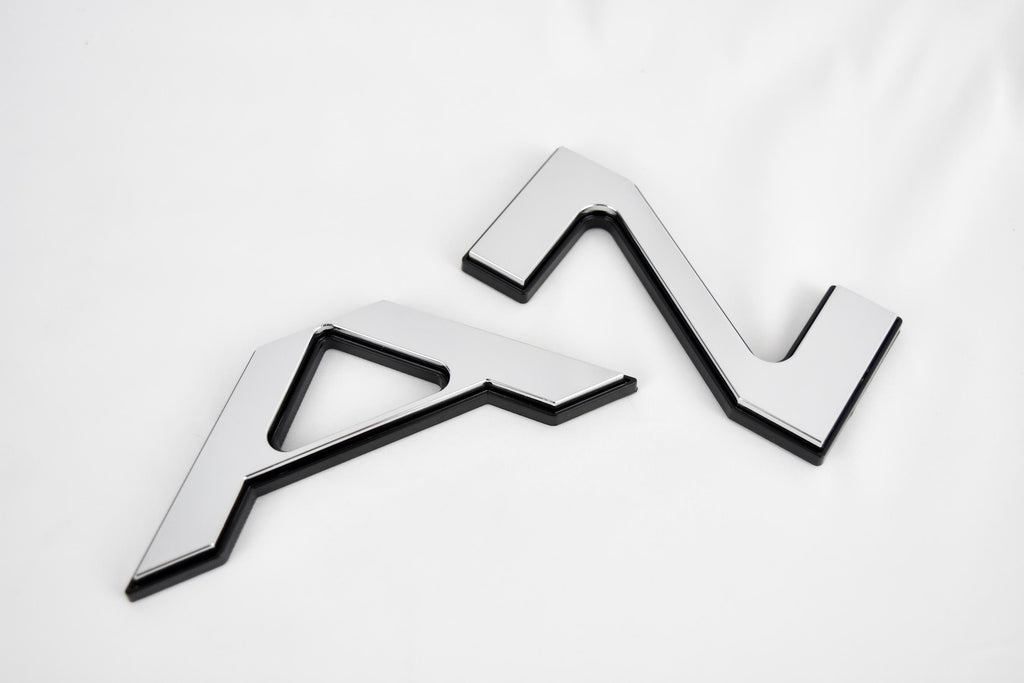 Chrome with Black Outline Raised Tailgate Insert Letters Tailgate Letters Insert Plastic ABS Badge Fits 2024 and up Ford Ranger Tailgate