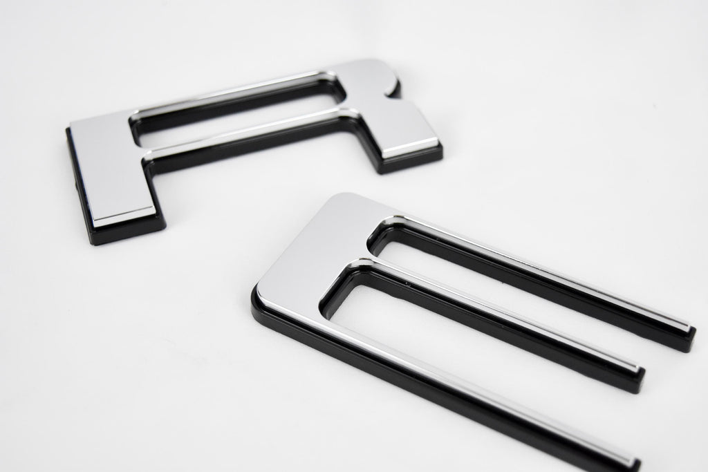 Chrome with Black Outline Raised Tailgate Insert Letters Tailgate Letters Insert Plastic ABS Badge Fits 2024 and up Ford Ranger Tailgate