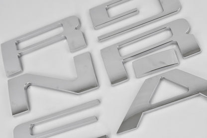 Chrome Raised Tailgate Insert Letters Tailgate Letters Insert Plastic ABS Badge Fits 2024 and up Ford Ranger Tailgate