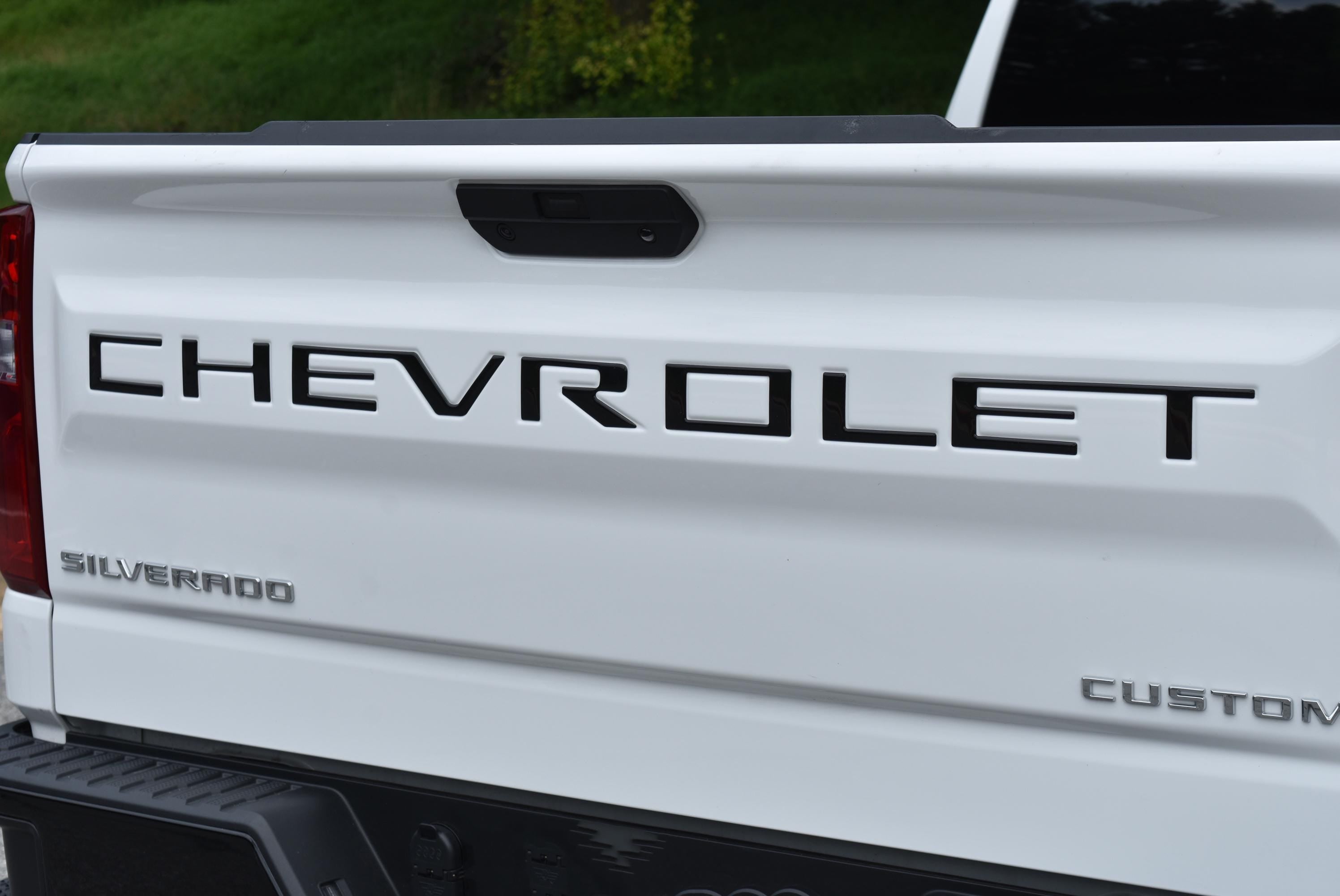 3D Raised Coated Tailgate Letter Inserts Decals Fit With Chevrolet Silverado 2019-2024 Model