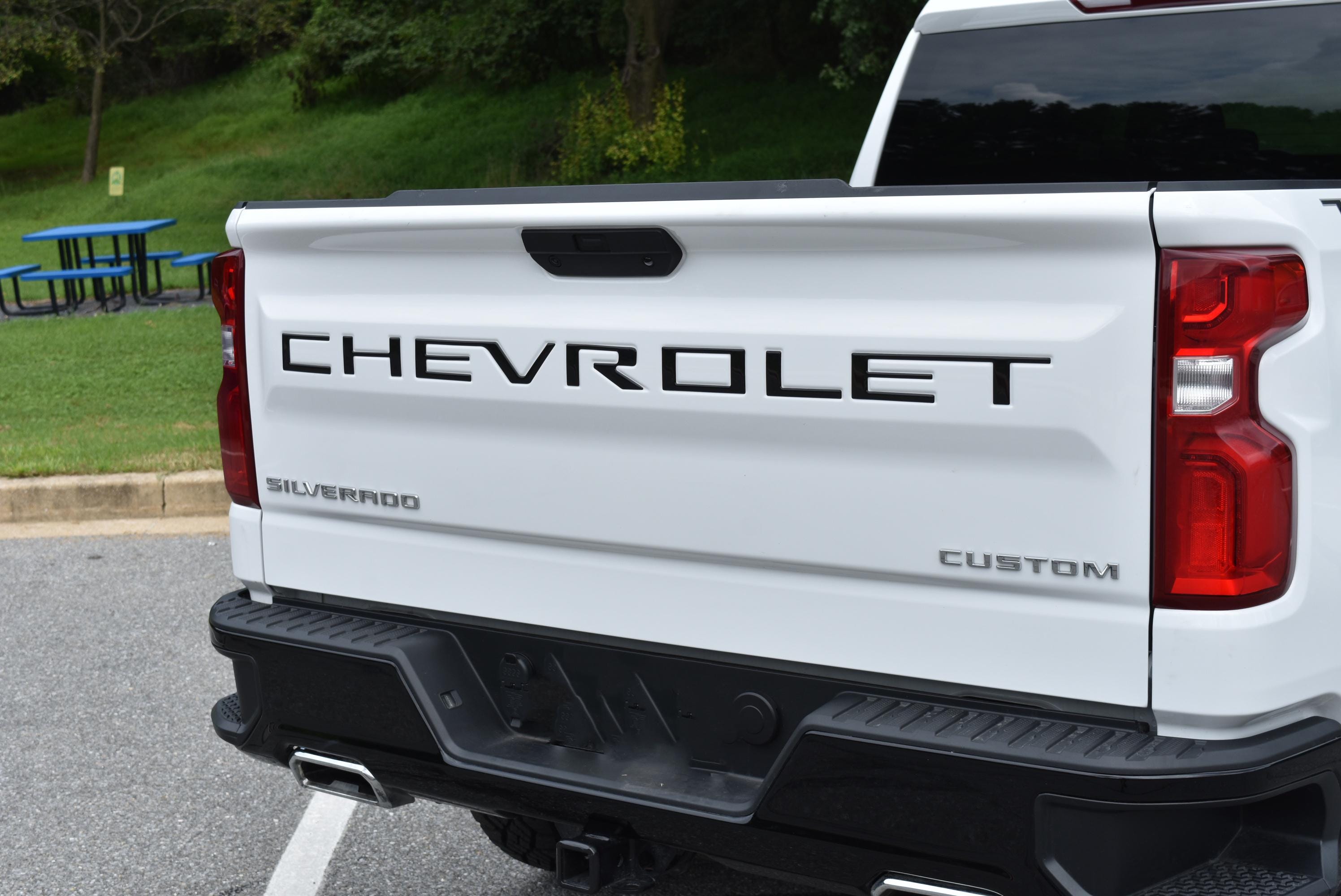 3D Raised Coated Tailgate Letter Inserts Decals Fit With Chevrolet Silverado 2019-2024 Model
