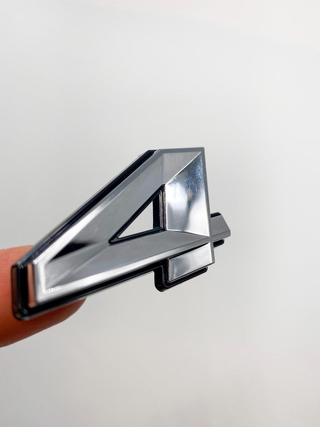 345 Fender Badges Chrome with Black Emblem Angry Aggressive Car Badge | 2 BADGES | 345 3D Fender Badges