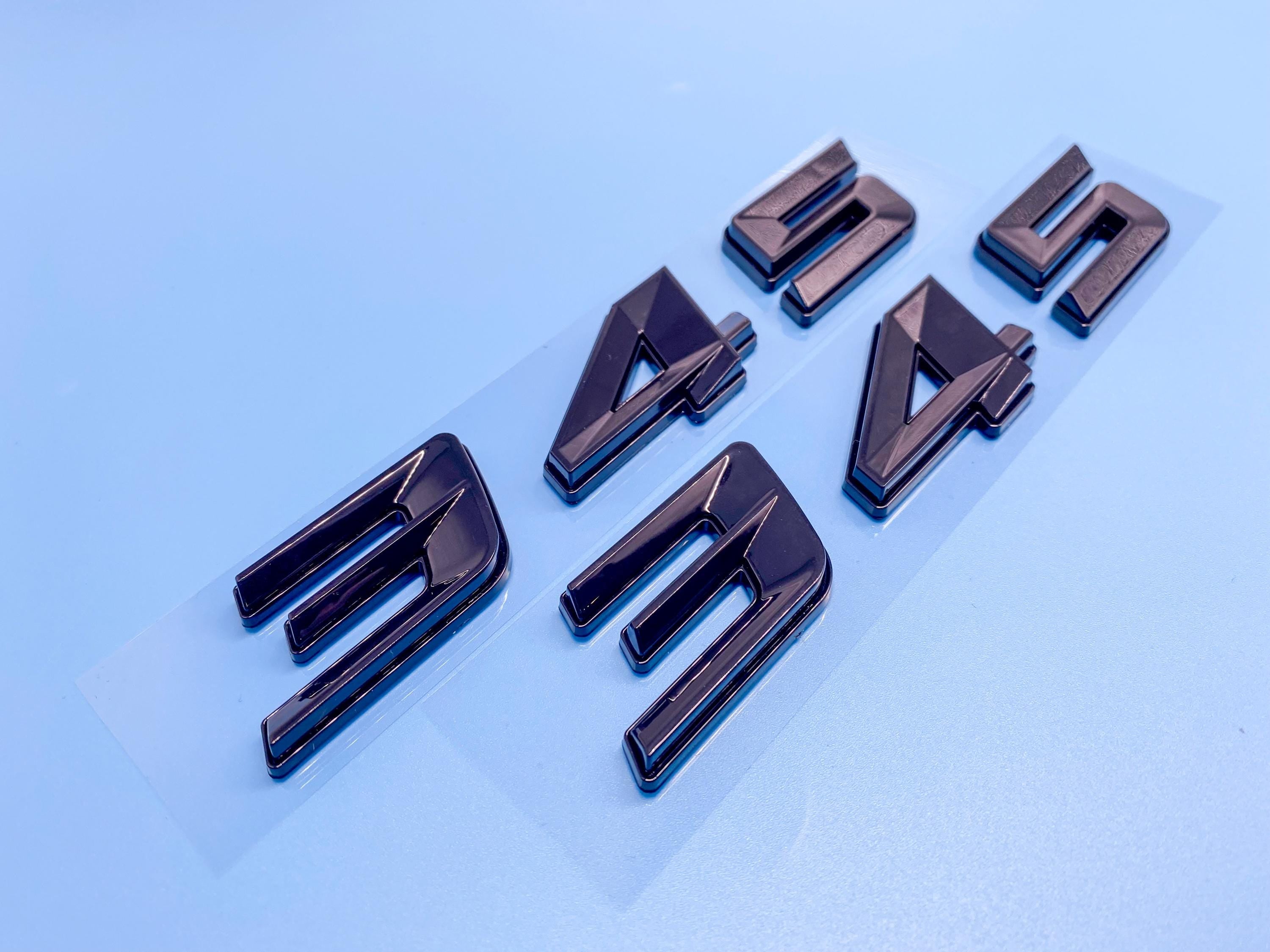 345 Fender Badges  Emblem Angry Aggressive Car Badge | 2 BADGES | 345 3D Fender Badges