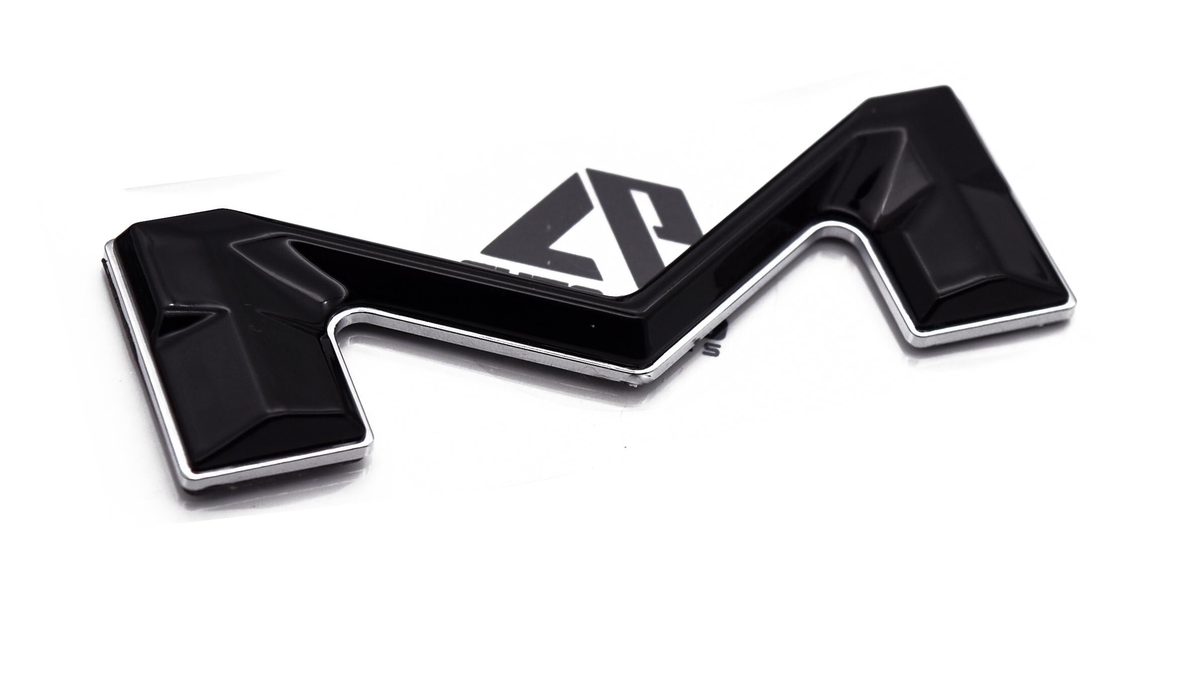 Black with Chrome Outline Raised Tailgate Insert Letters Tailgate Letters Insert Plastic ABS Badge Fits 2016-2023 Toyota Tacoma