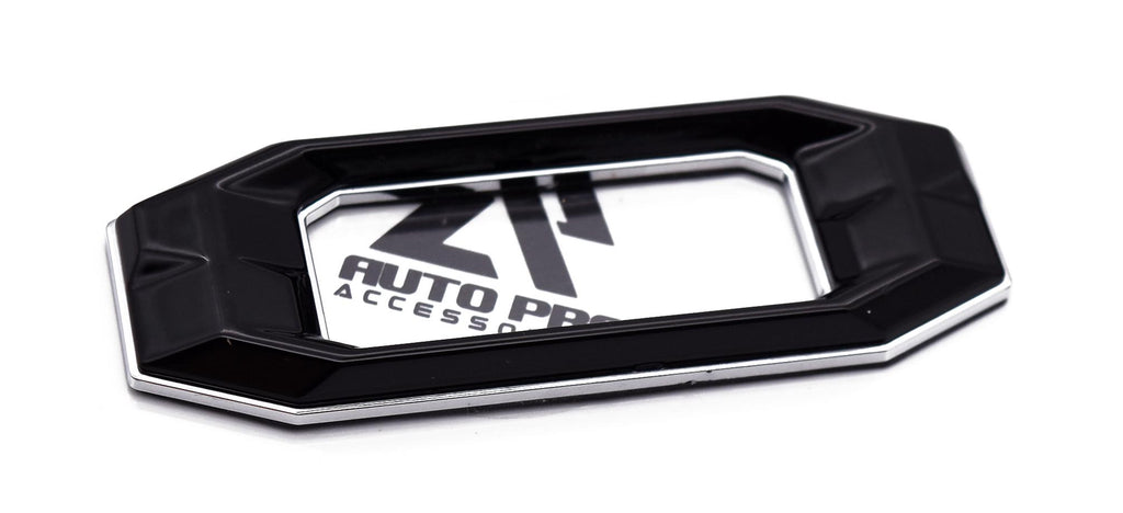 Black with Chrome Outline Raised Tailgate Insert Letters Tailgate Letters Insert Plastic ABS Badge Fits 2016-2023 Toyota Tacoma