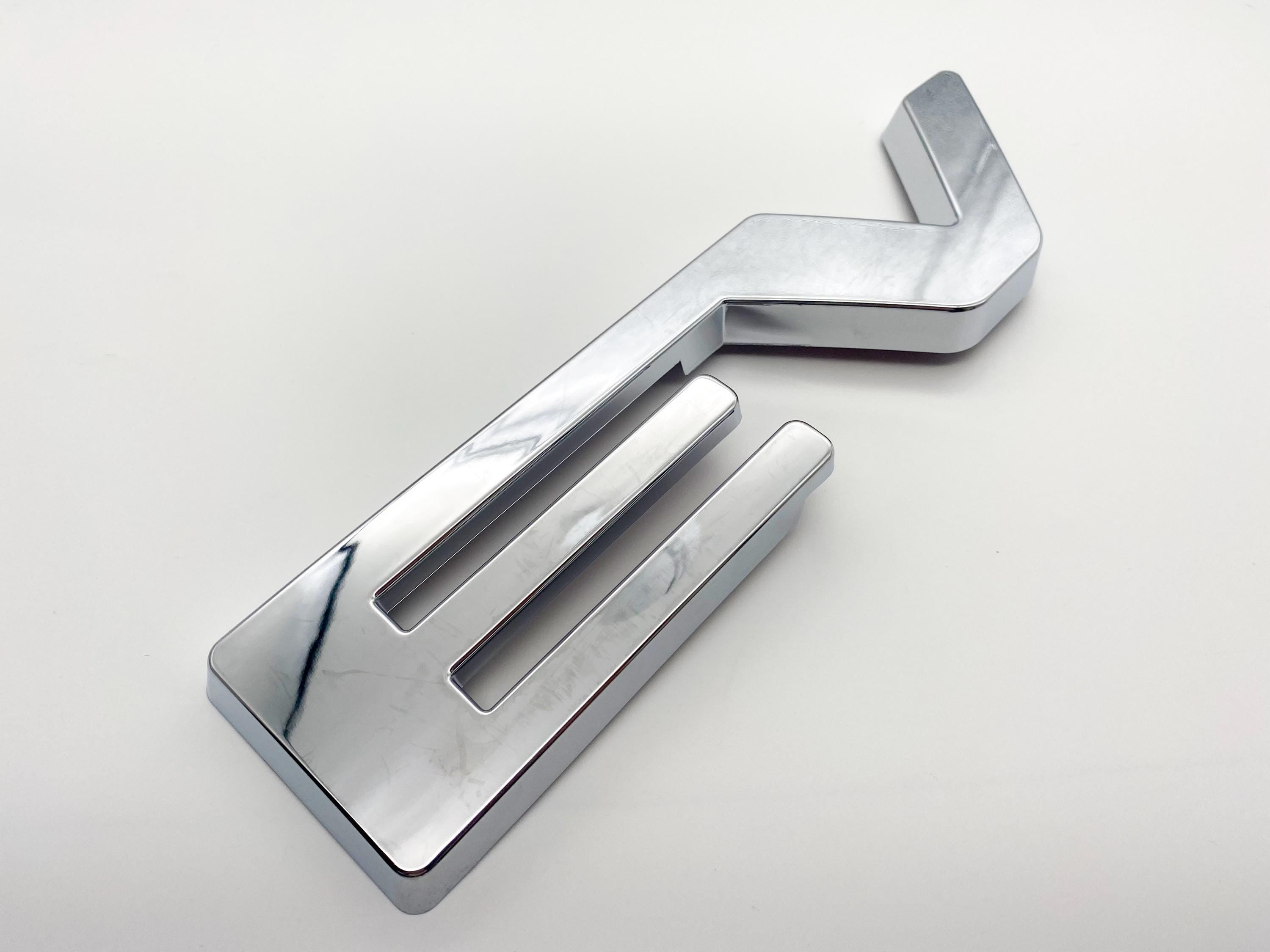 Chrome Overlay Letters Emblem for Front Grille Fits 2022-2025 Chevy Silverado Work Truck GF5 or Custom GF2 , Excludes LTZ High Country ZR2