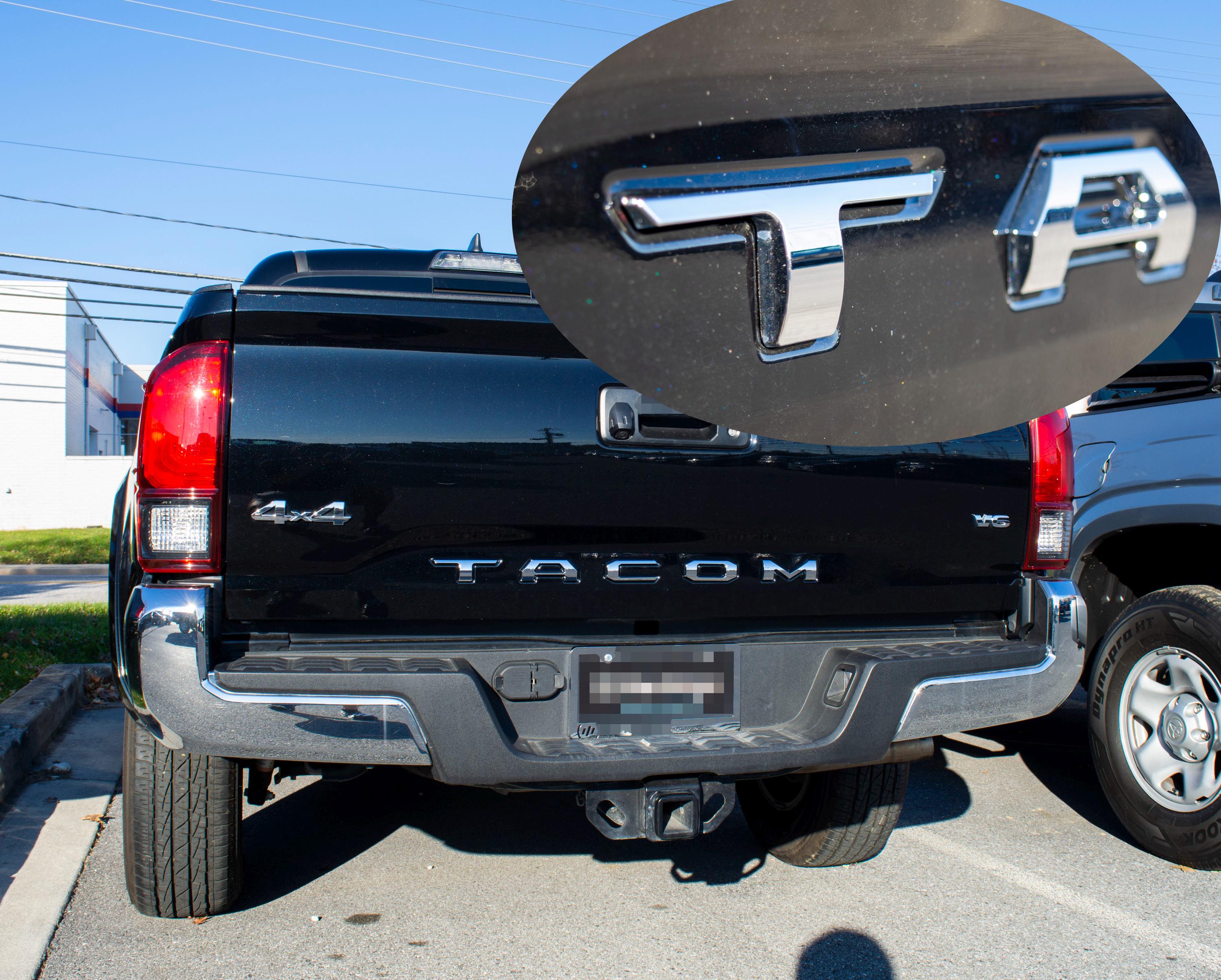 Chrome Raised Tailgate Insert Letters Tailgate Letters Insert Plastic ...