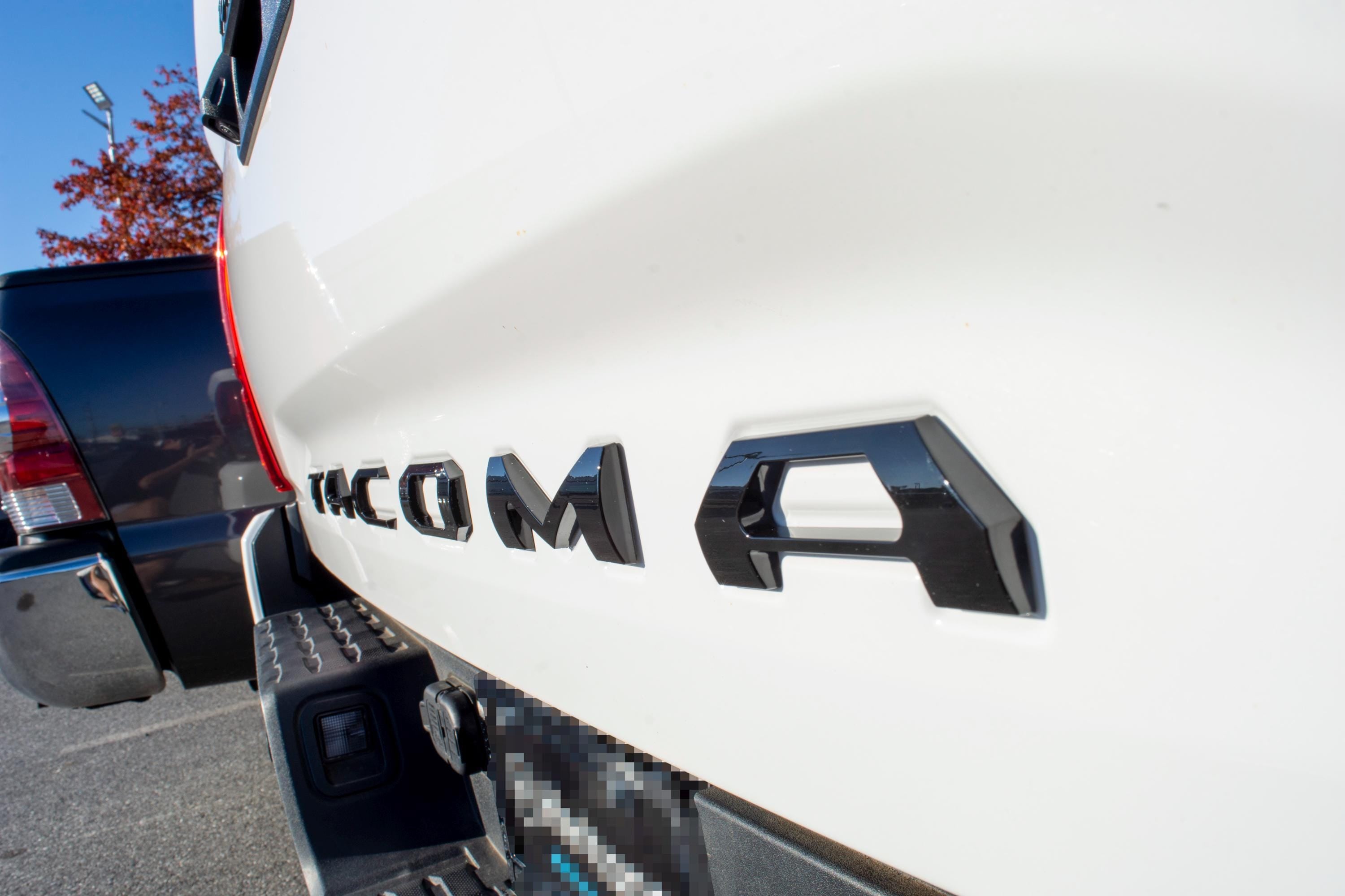 Gloss Black Raised Tailgate Insert Letters Tailgate Letters Insert Plastic ABS Badge Fits 2016-2023 Toyota Tacoma